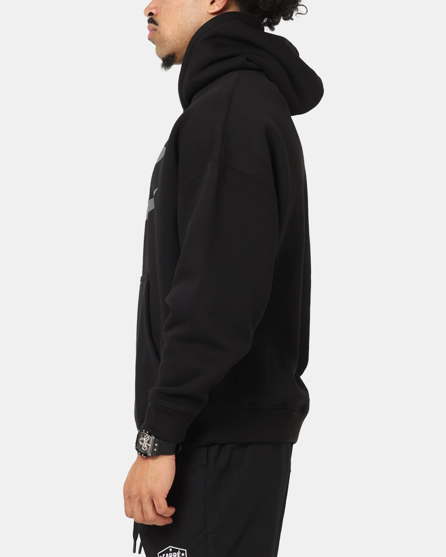 loading Carre Crested Hoodie Black