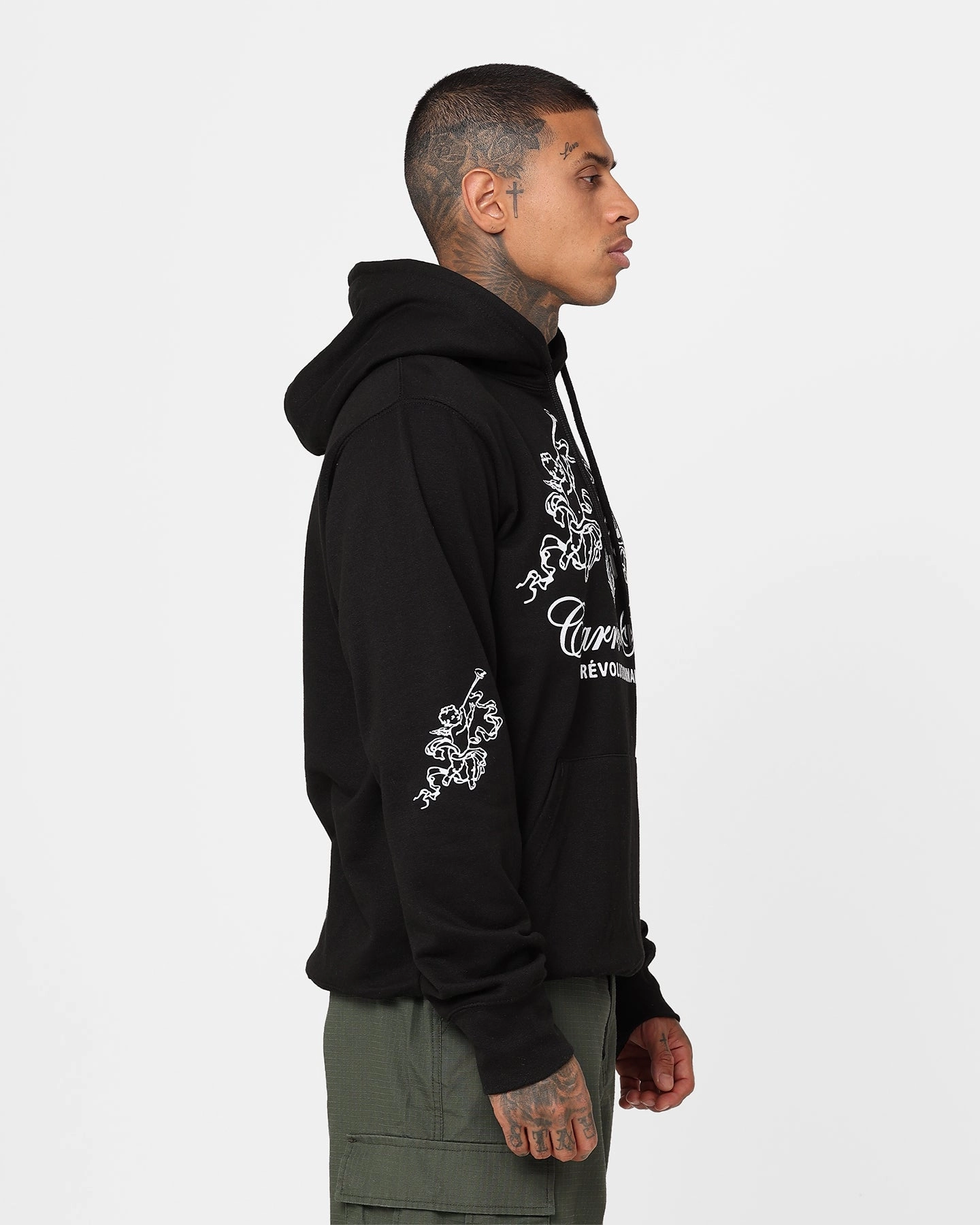 Quality Weather resistant Carre Cupid Hoodie Black