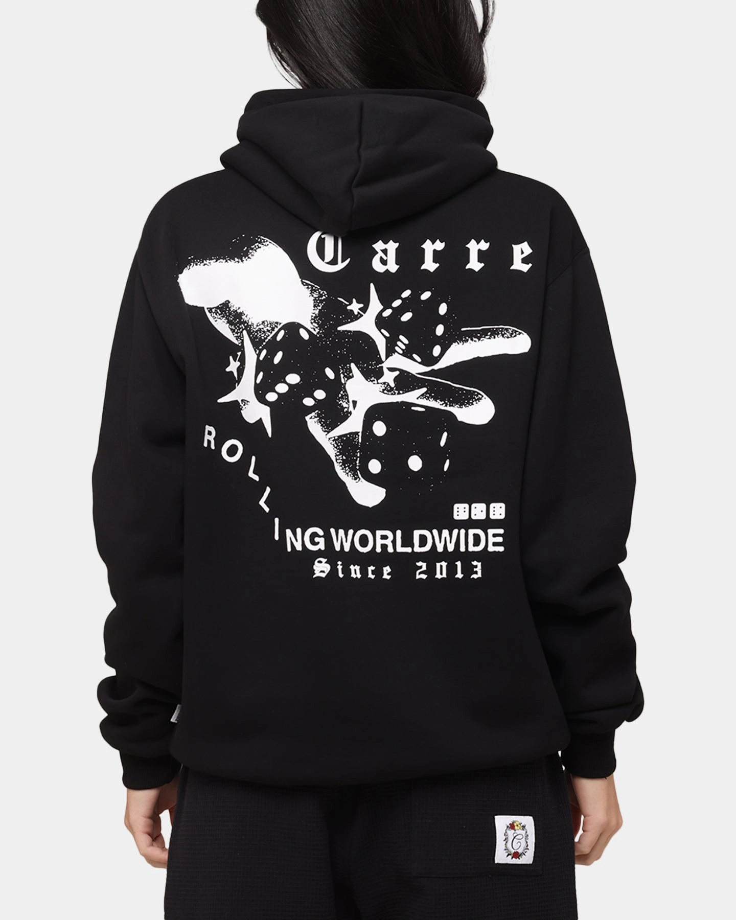 Carre Dice Club Hoodie Black Highlighter