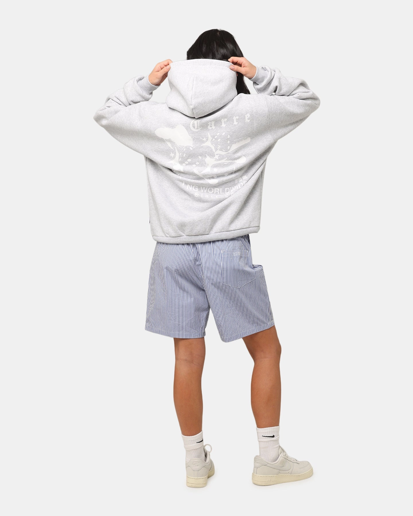 Carre Dice Club Hoodie Grey Marle Sombrero