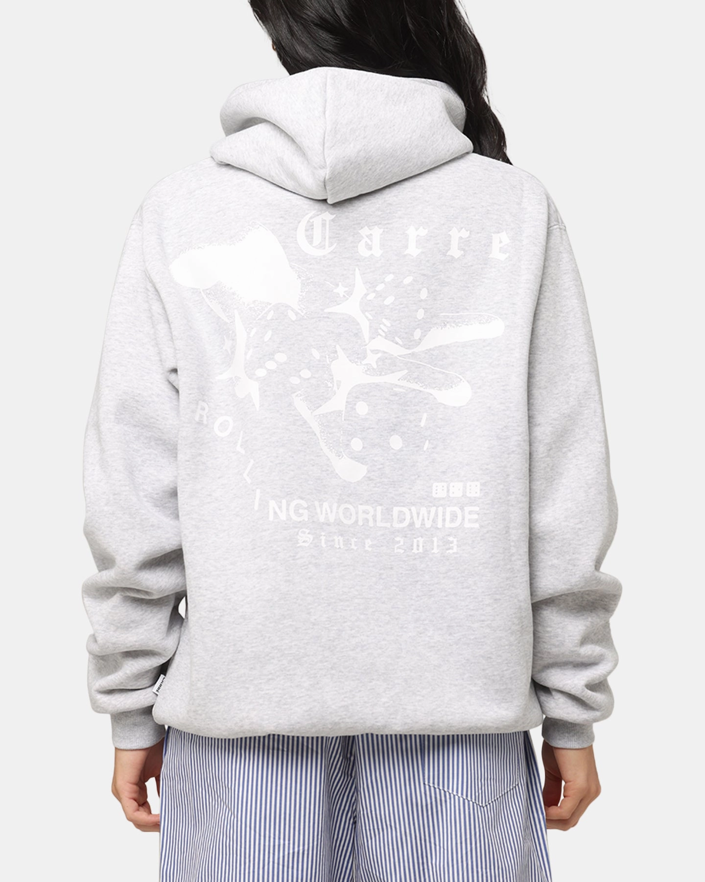 Carre Dice Club Hoodie Grey Marle fishermen Core Vent Zones