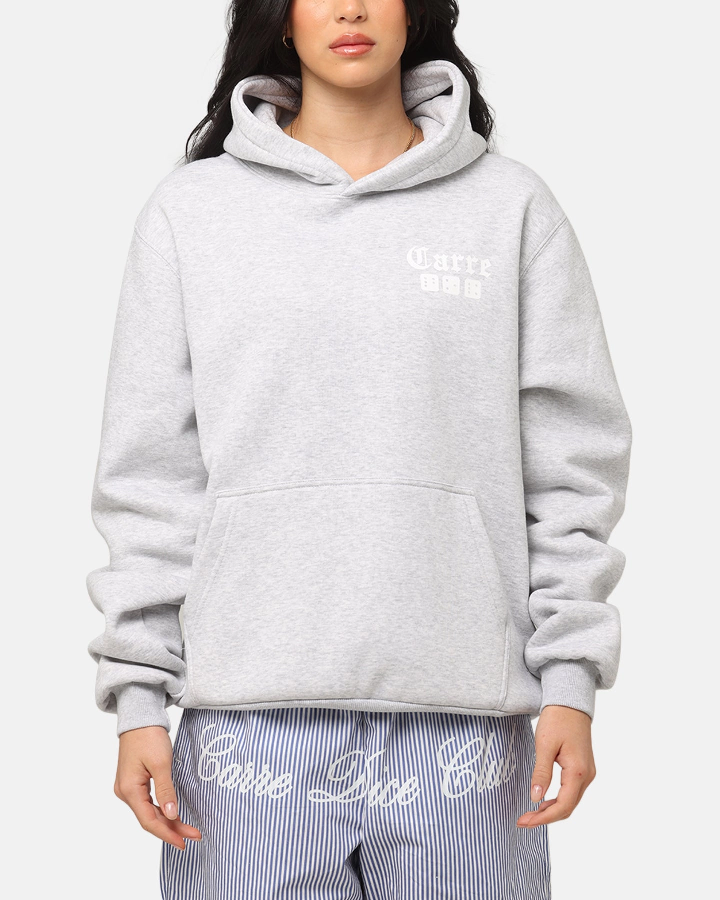 Carre Dice Club Hoodie Grey Marle Goal police officers