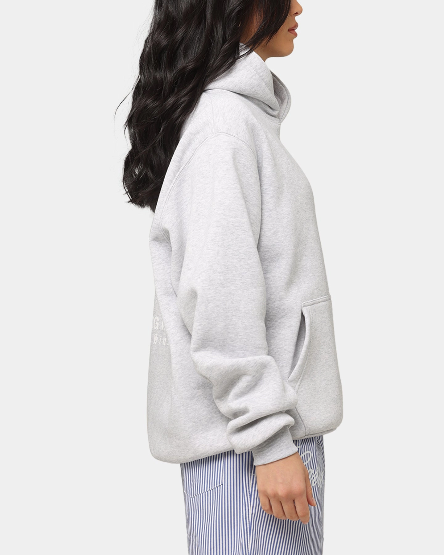 Airtight Storage Compartment Wind Lock Carre Dice Club Hoodie Grey Marle