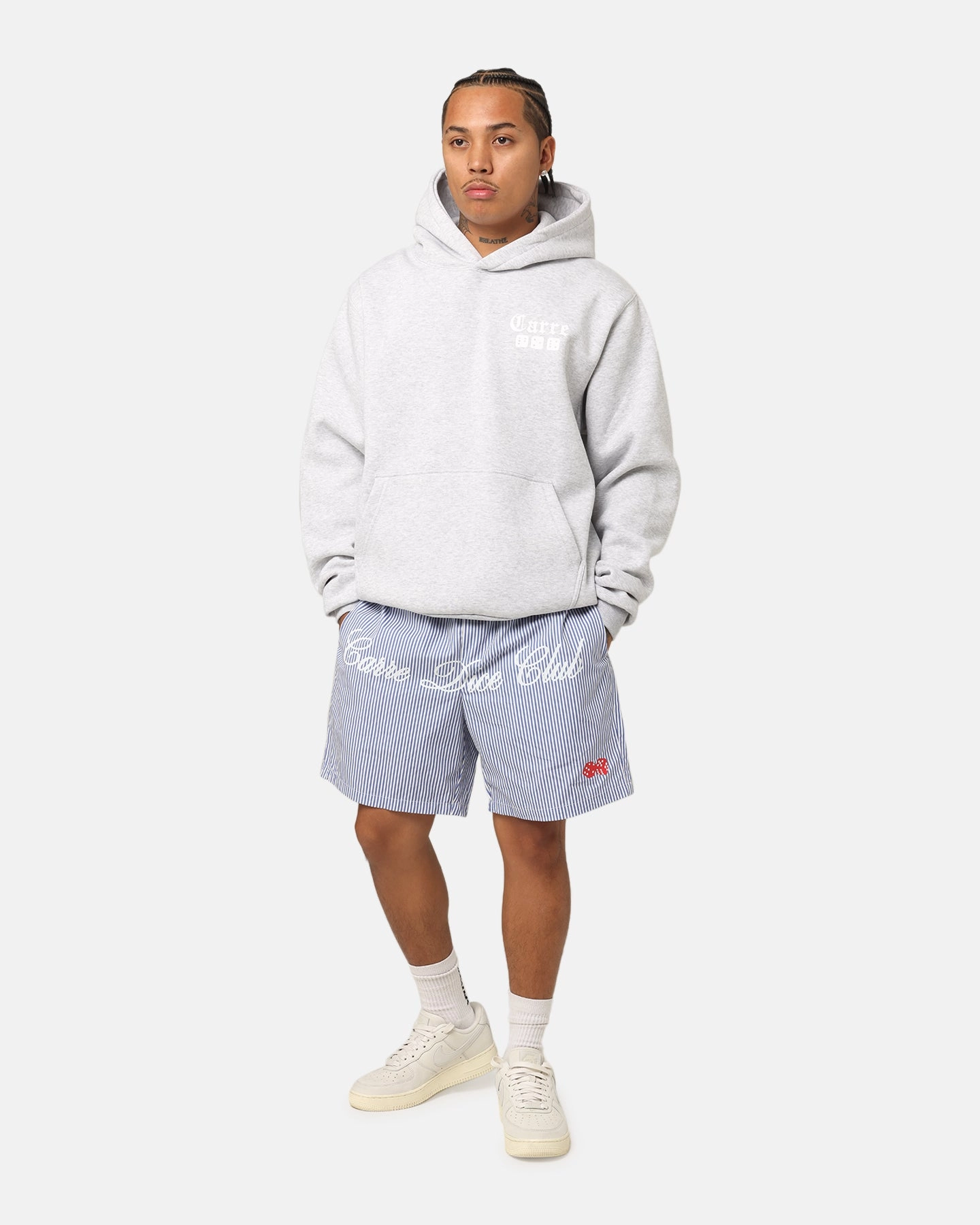 Carre Dice Club Hoodie Grey Marle rural people Breathable Comfort