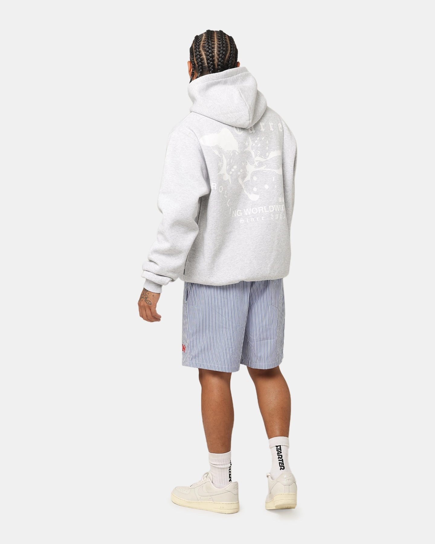 Camping Trip Carre Dice Club Hoodie Grey Marle