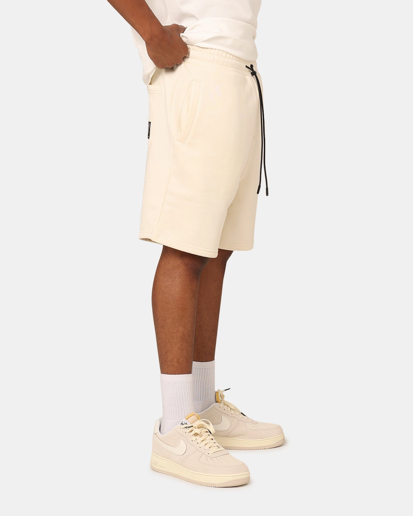 Modern Aesthetic poolside fashion Carre Dice Club Sweat Shorts Off White