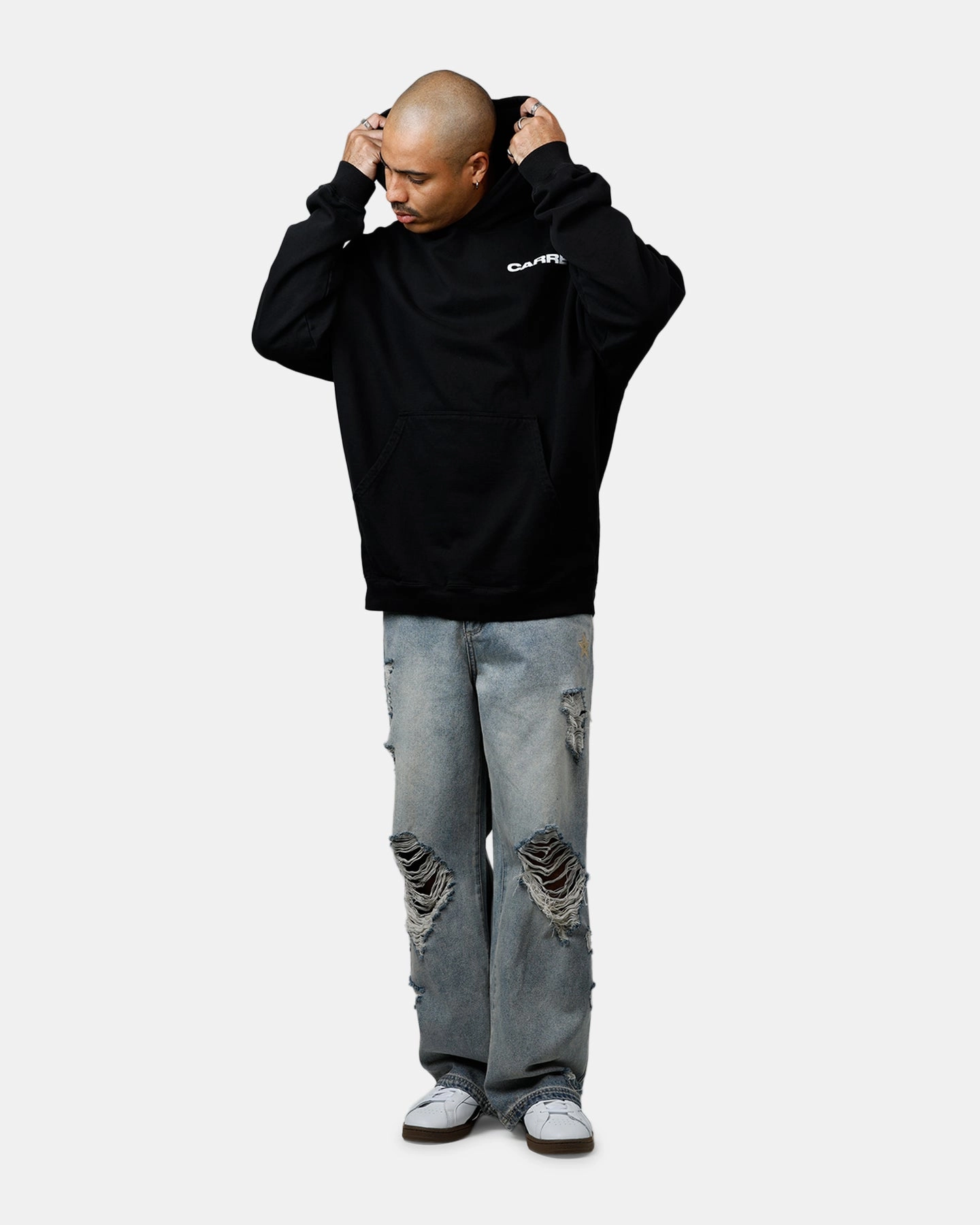Outerwear Regular Fit Carre Die Hoodie Black