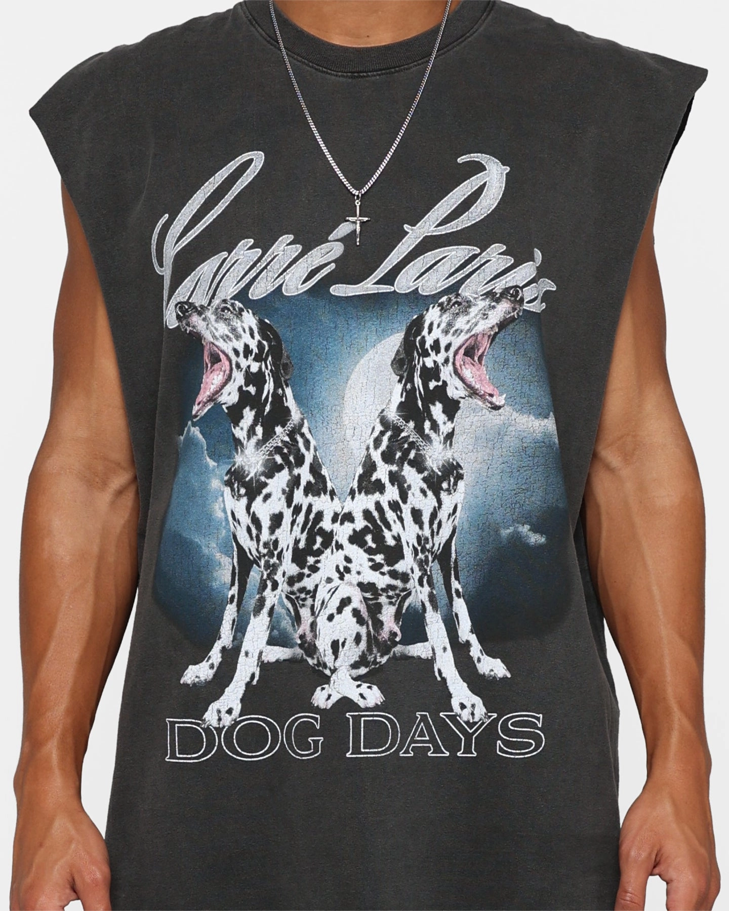 Carre Dog Days Muscle T-Shirt Black Wash Chic Comfort Bold Comfort