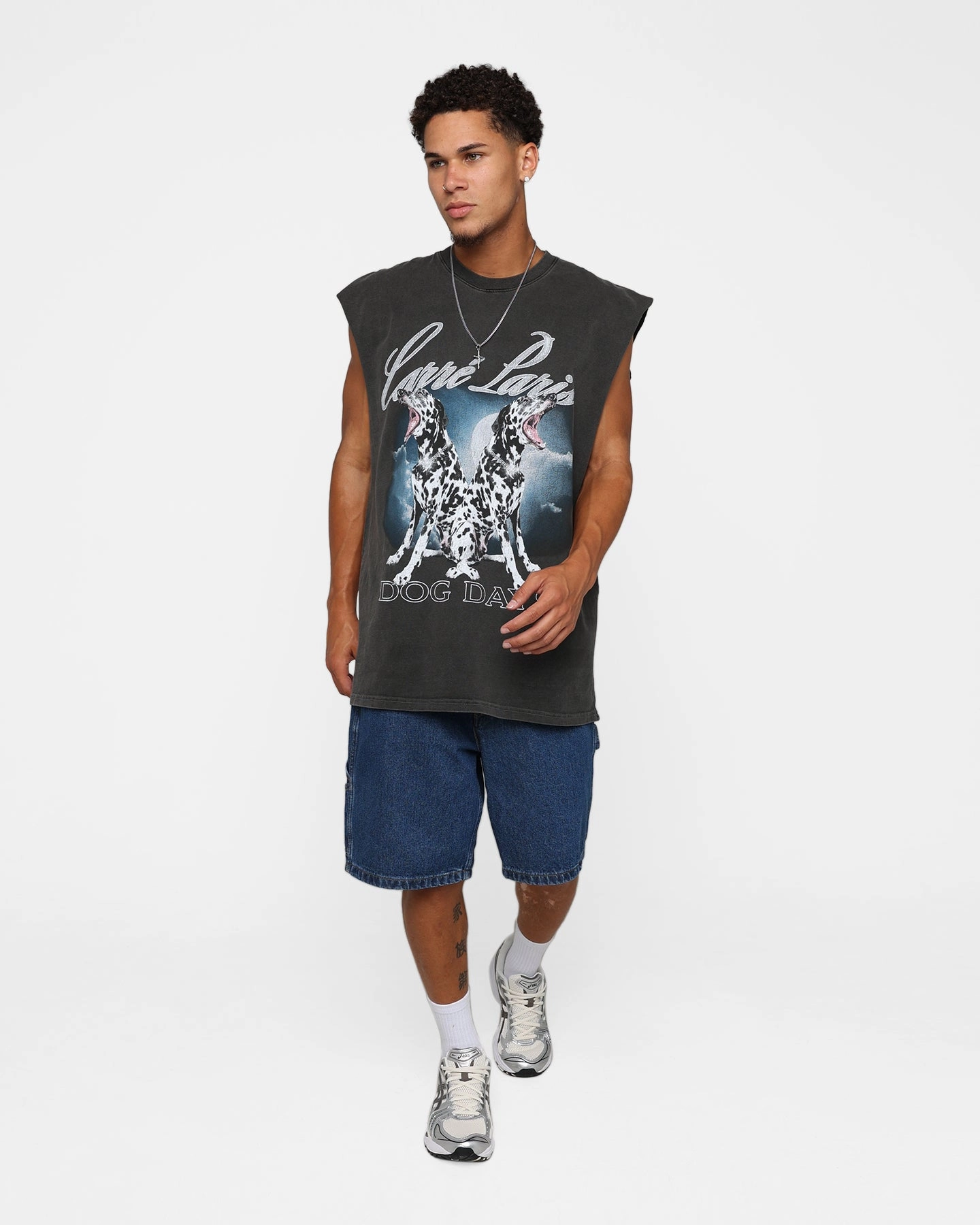 Relaxed Style Carre Dog Days Muscle T-Shirt Black Wash