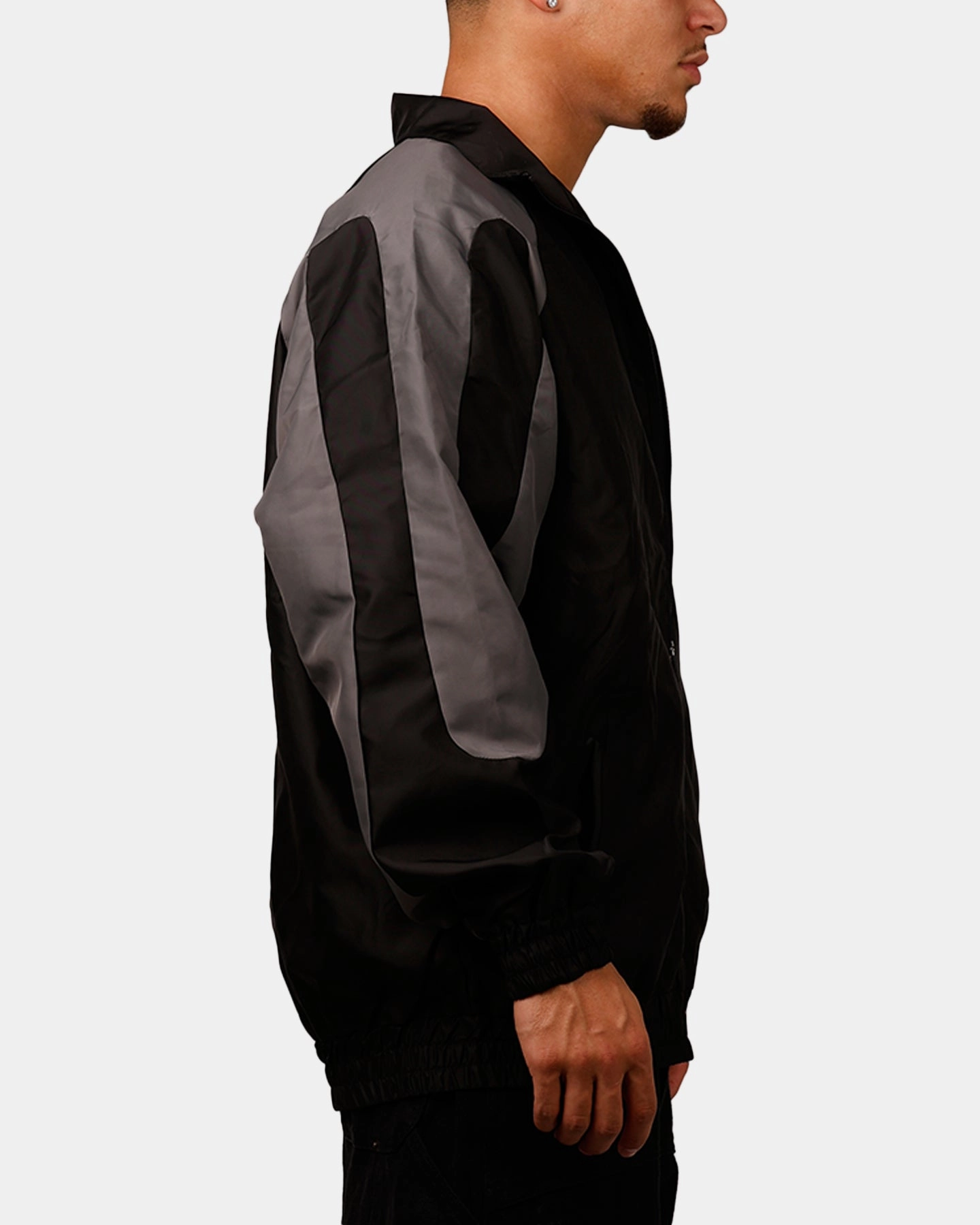 Comb Carre Empire Panelled Jacket Black/Grey