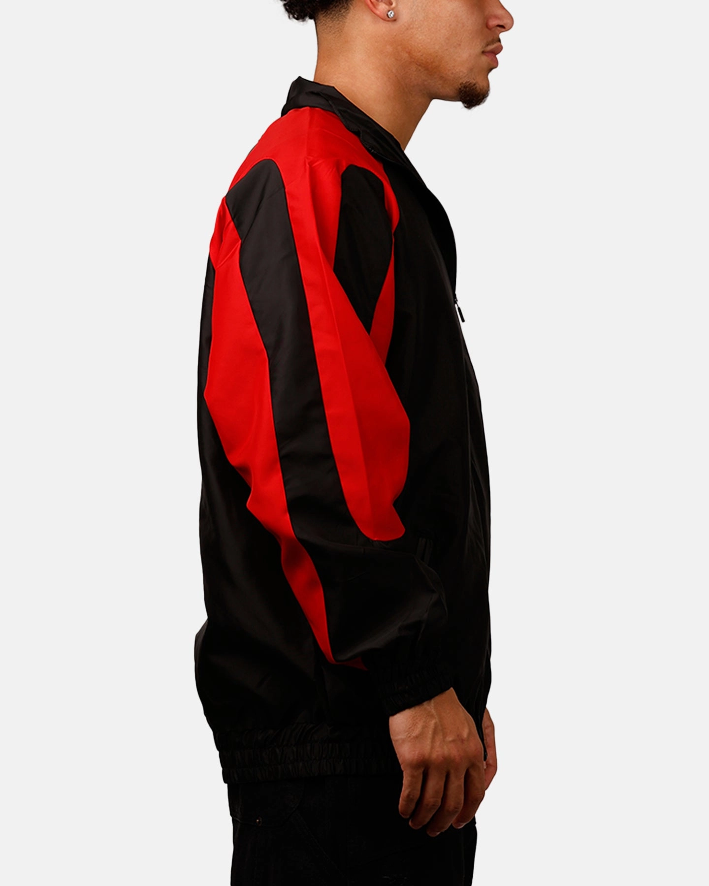 Relax Shell Carre Empire Panelled Jacket Black/Red