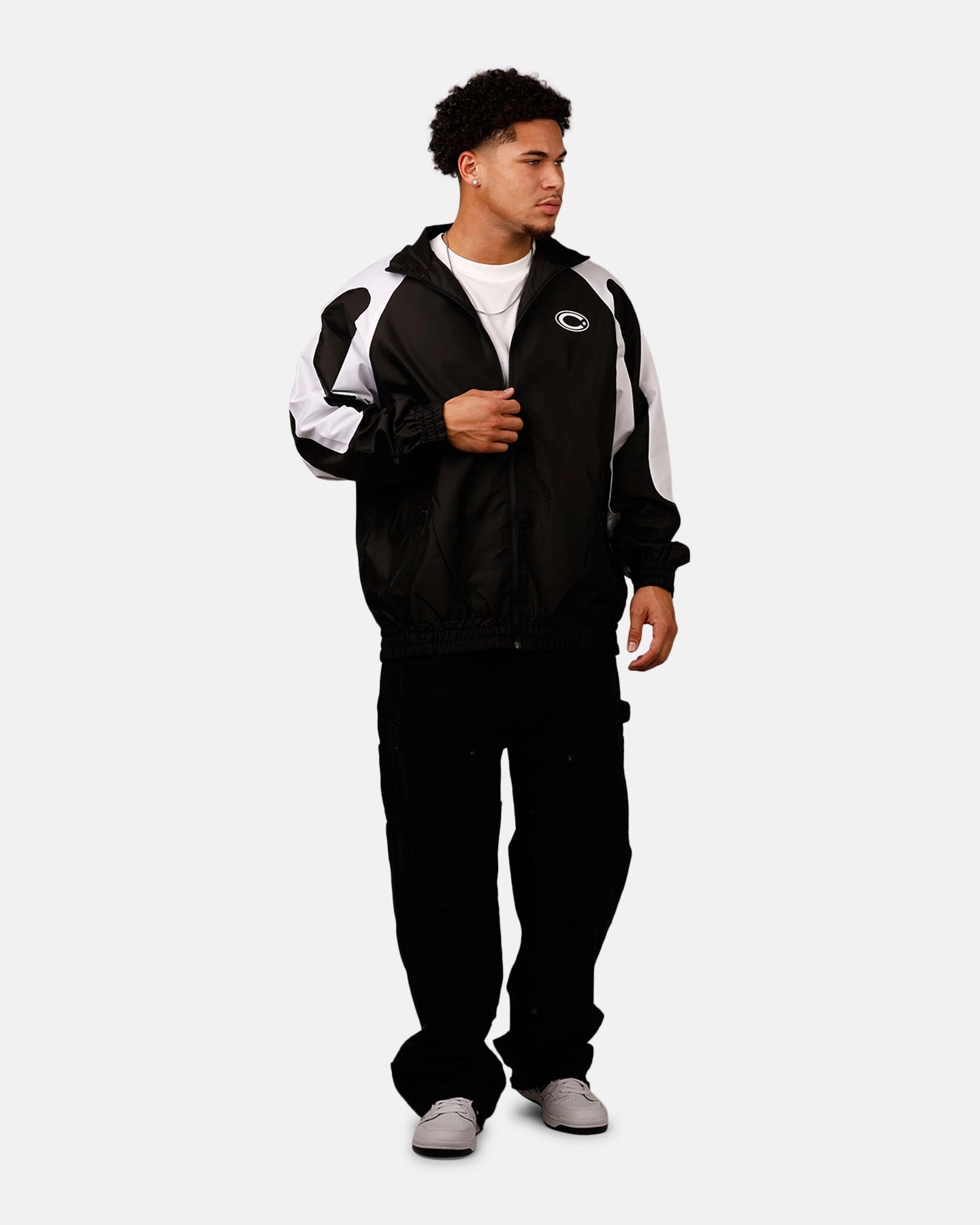 Carre Empire Panelled Jacket Black/White DualZipper