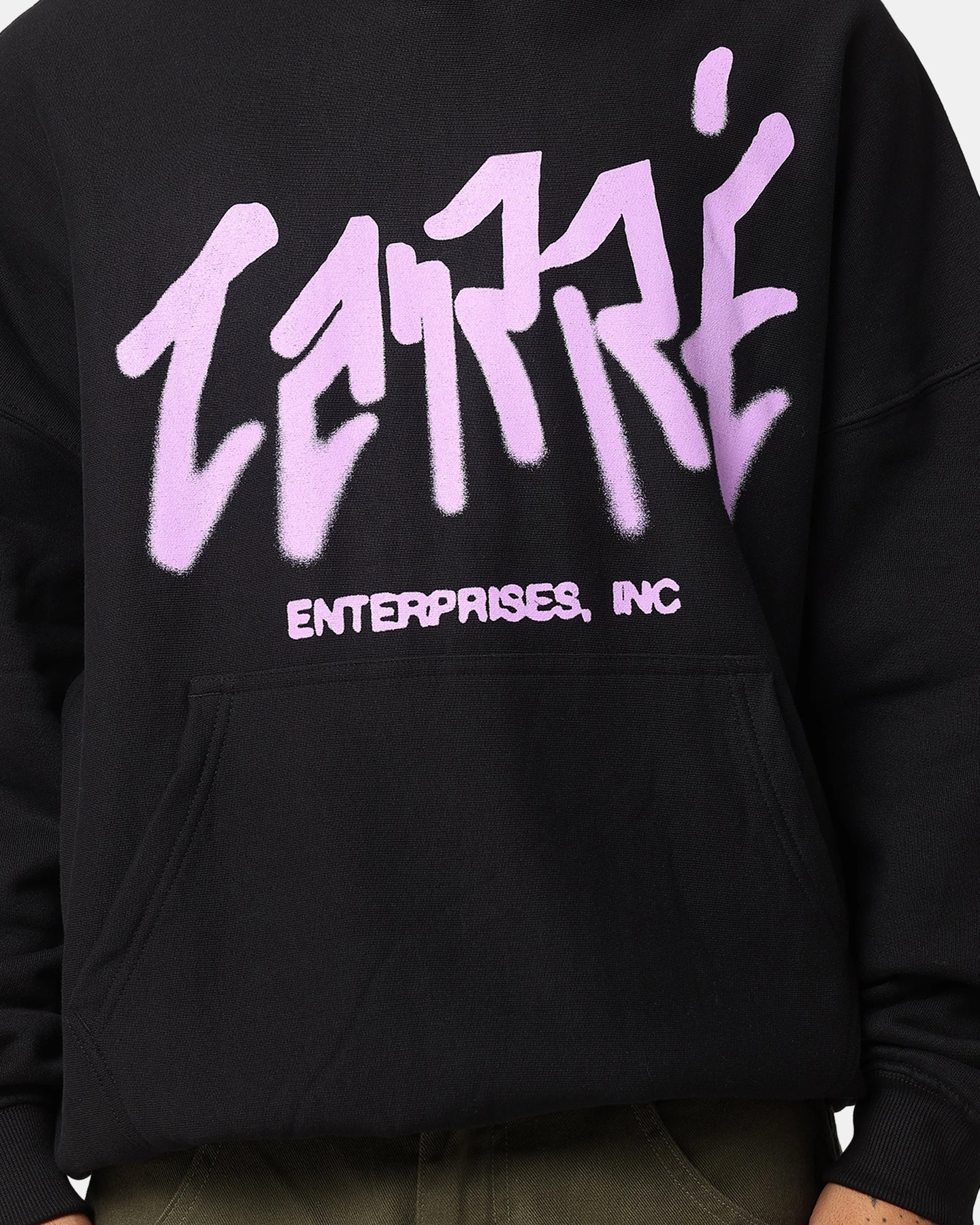 Carre Enterprise Hoodie Black Non Bulky Silhouette
