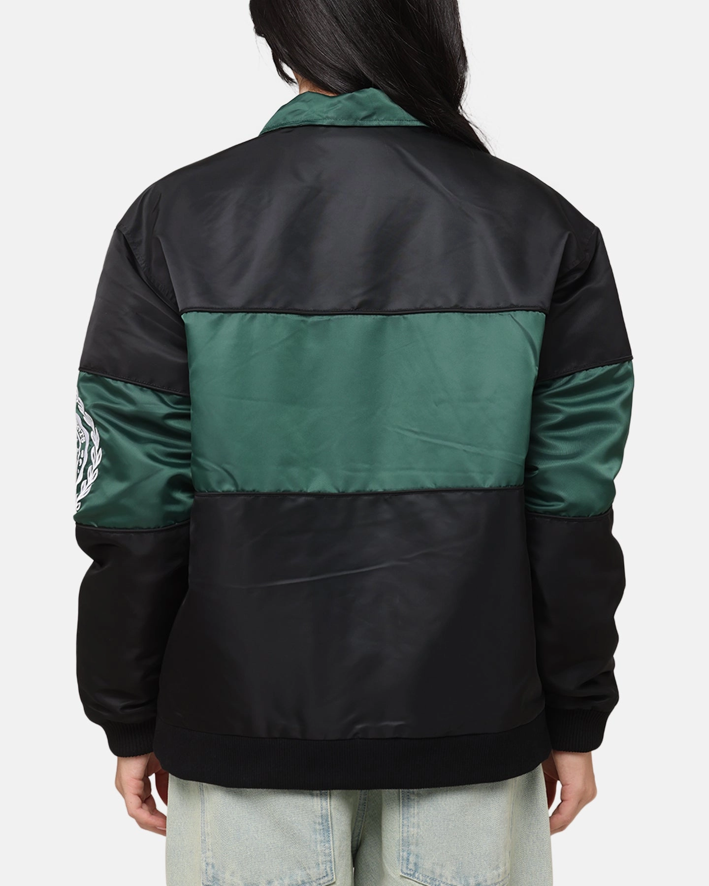 Linen Carre Established Jacket Black/Green