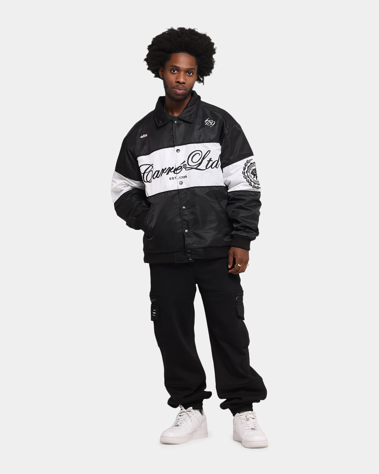 Carre Established Jacket Black/White Smart Wear Double Layer Design
