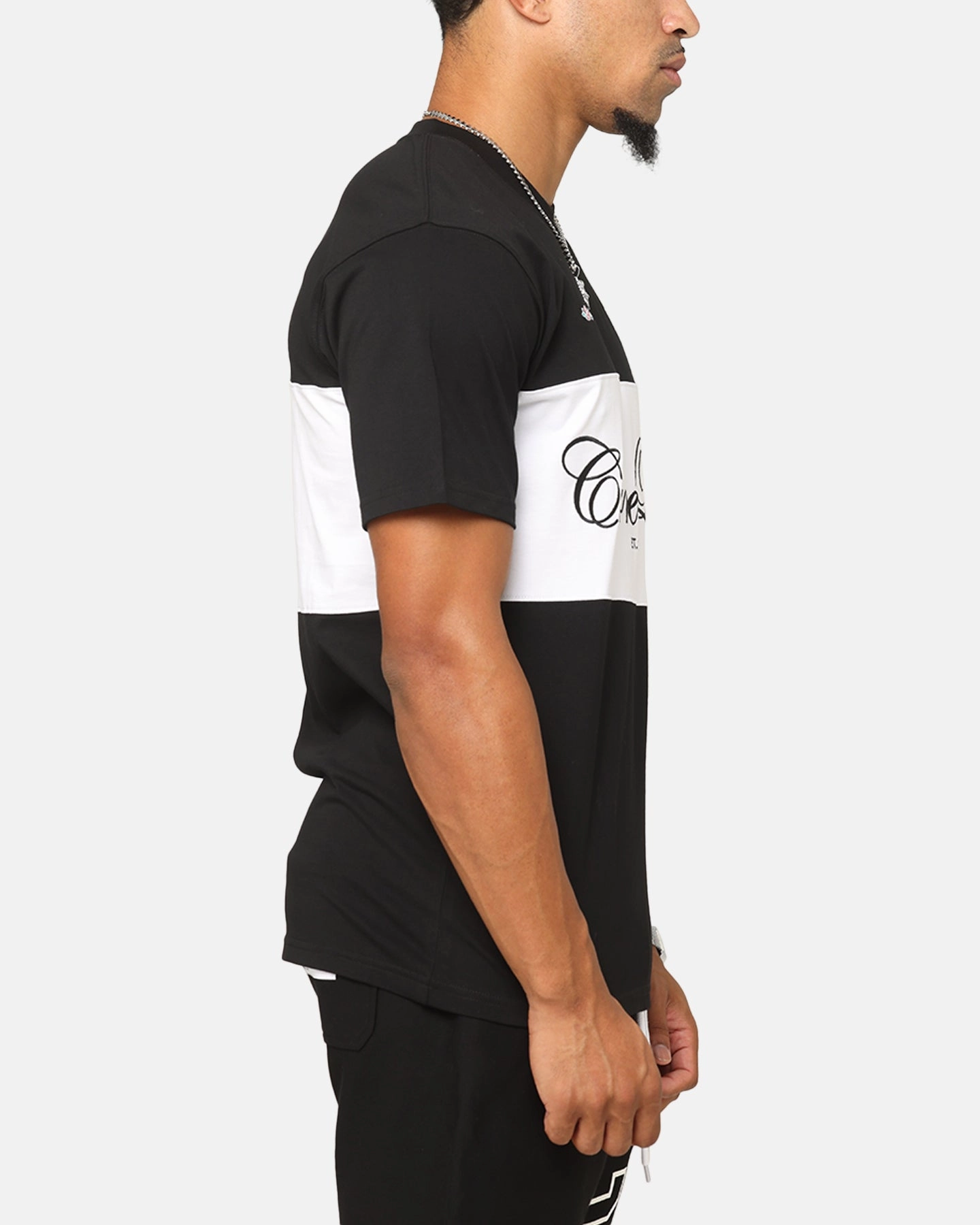 Carre Established Panel T-Shirt Black/White Smart Casual Everyday Fashion