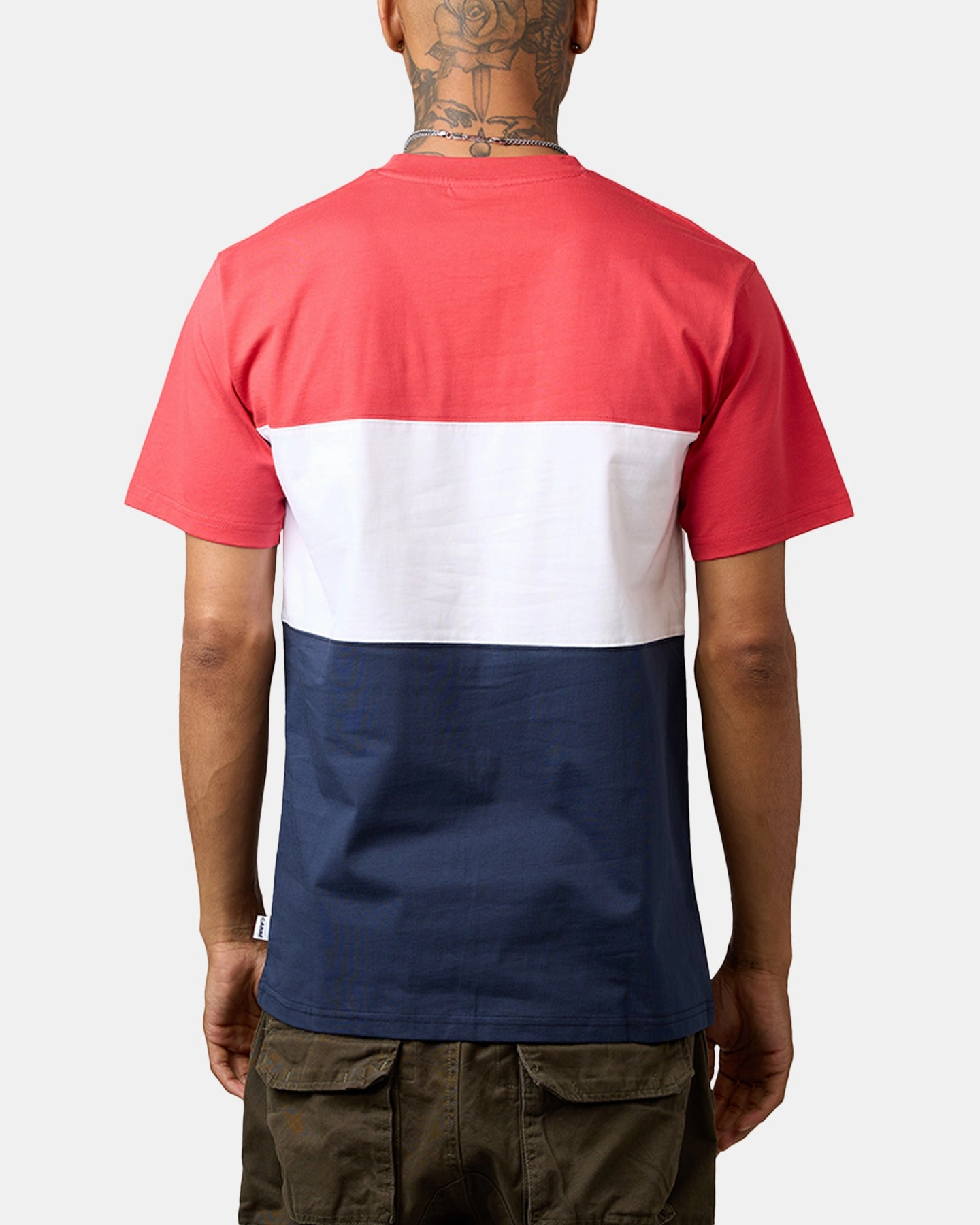 Carre Established Panel T-Shirt Red/Navy/White Modern Outfit Fashionable Look