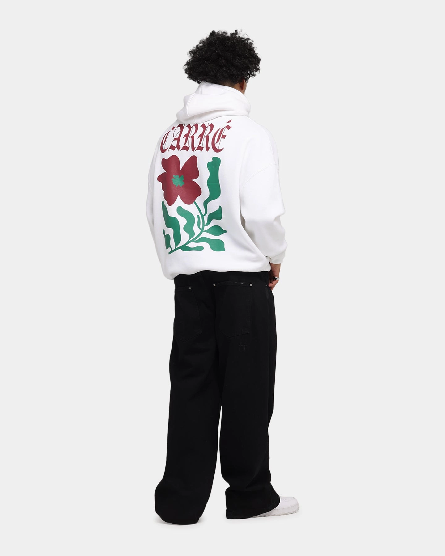 Carre Eternal Garden Hoodie White Durable Stitching