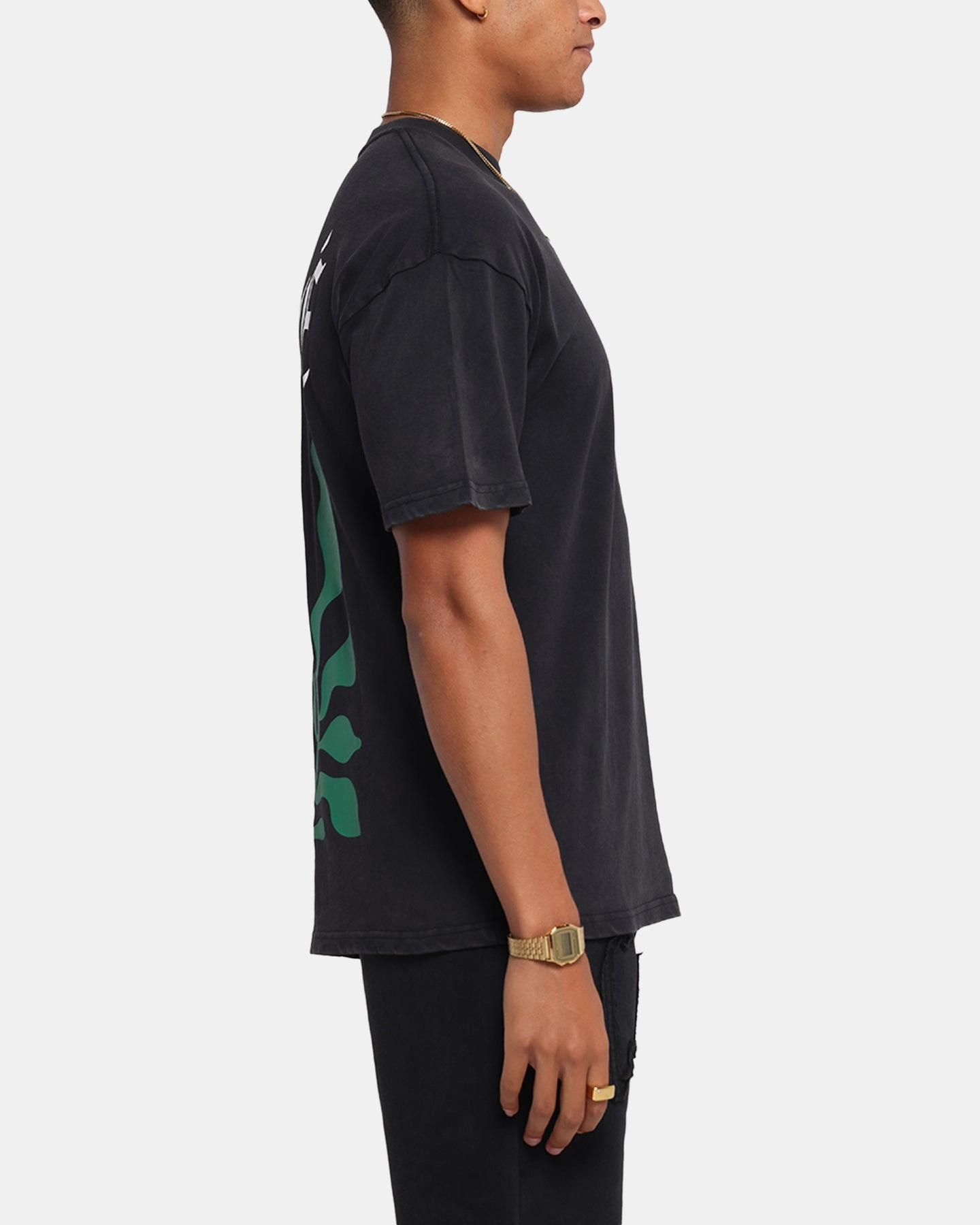 Carre Eternal Garden T-Shirt Black Acidwash spandex blend HeatResistantMaterial