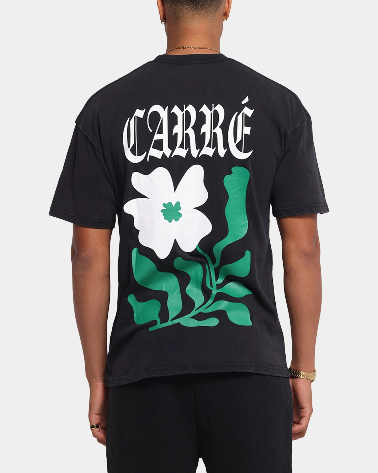 Carre Eternal Garden T-Shirt Black Acidwash Fashion Layering Seasonal Smart