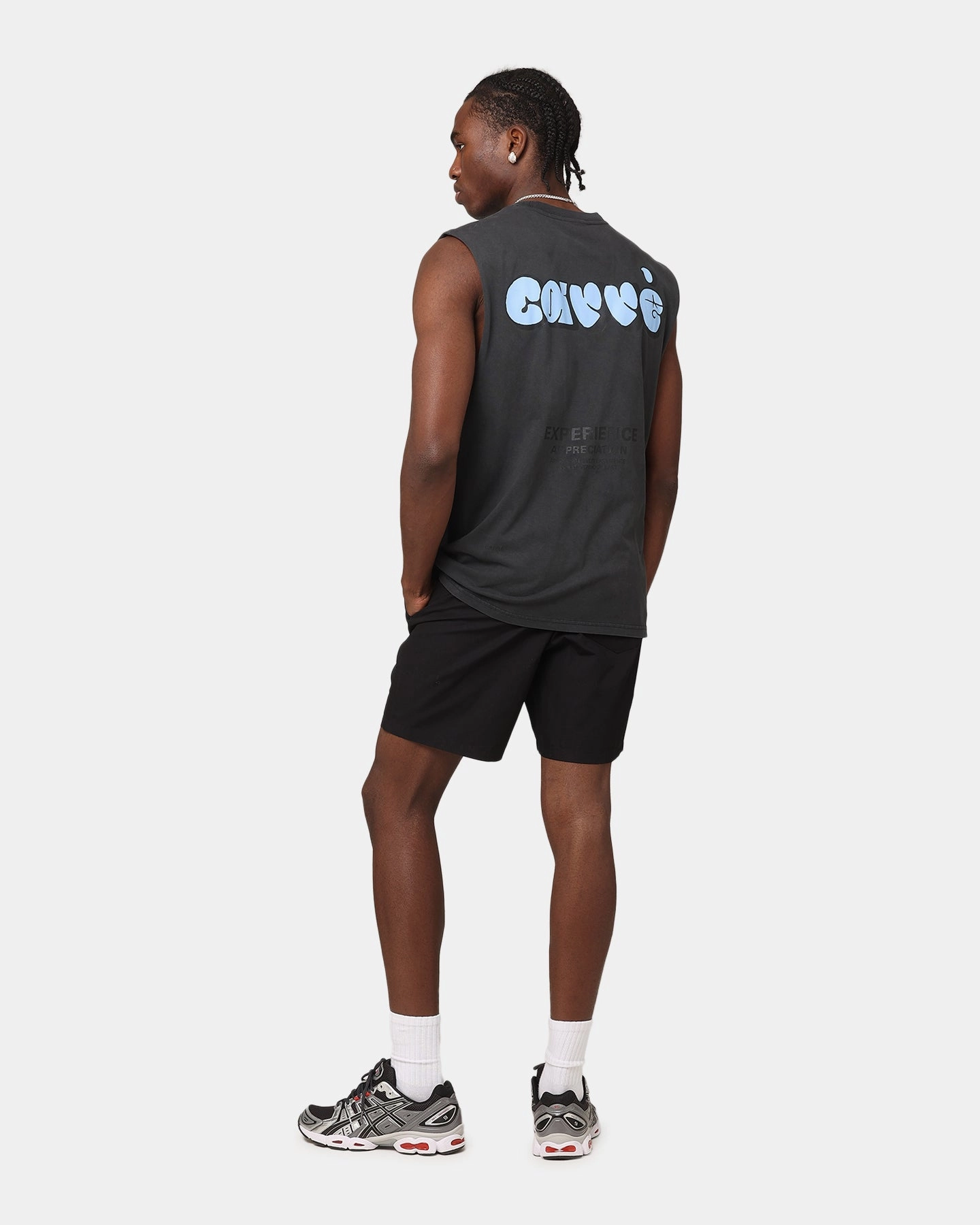 Carre Experience Muscle T-Shirt Black Wash Wrinkle Resistant