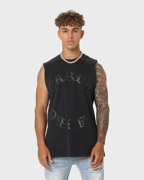 Carre Forever Muscle T-Shirt Washed Black Light Comfort Style