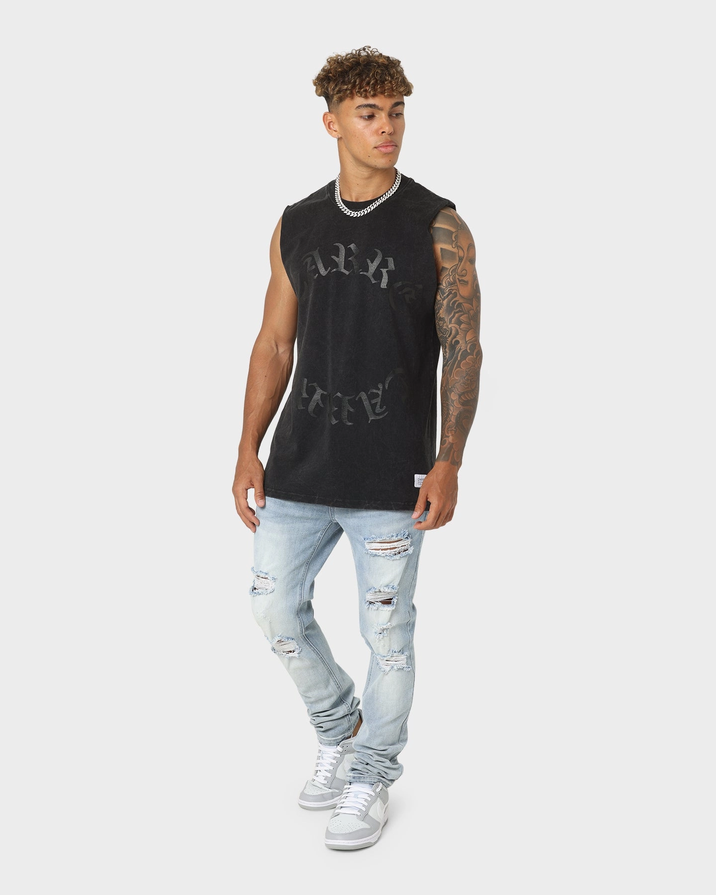 BioBased Fibers Smart Wear Carre Forever Muscle T-Shirt Washed Black