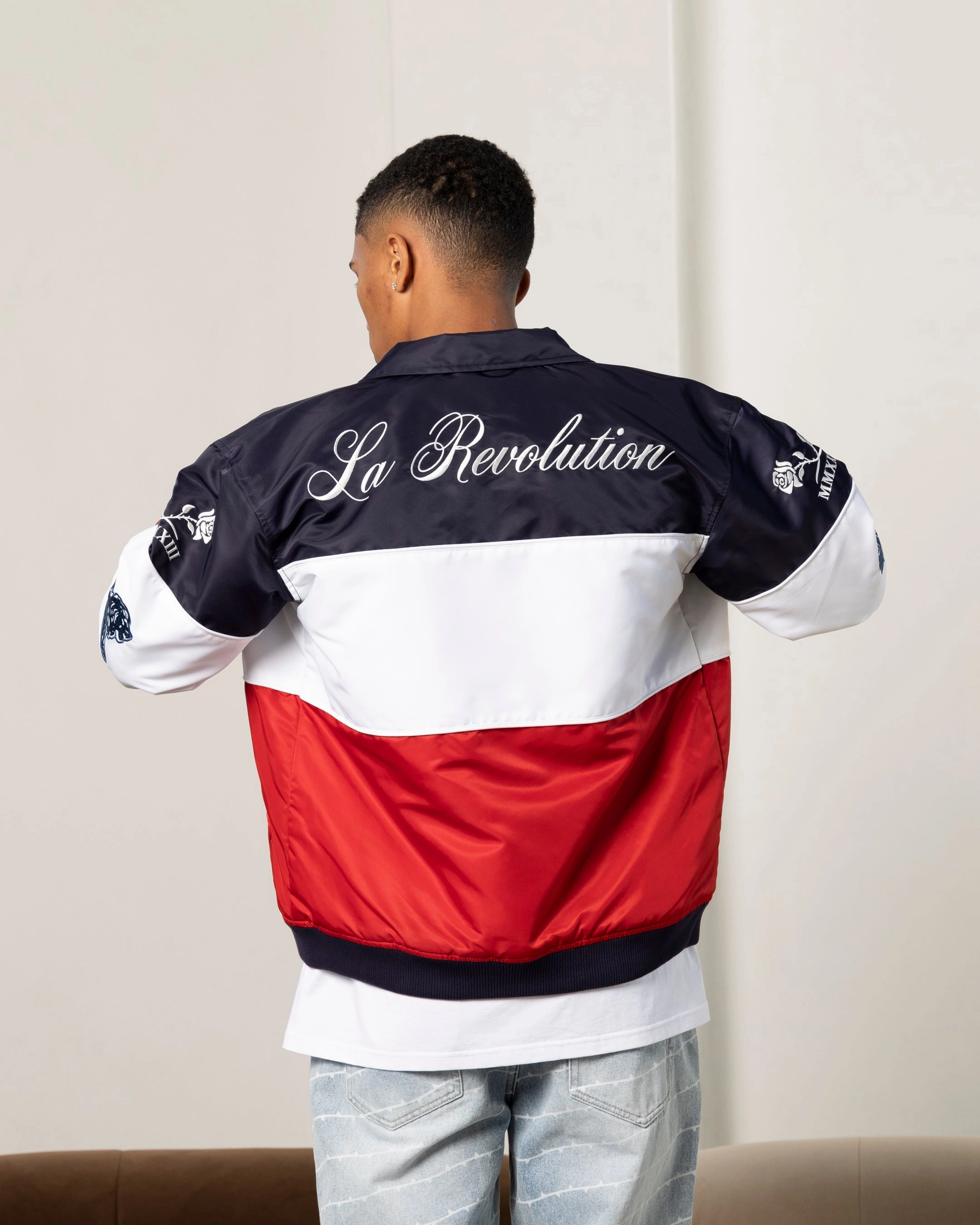 scarf Carre Formula Jacket Red/White/Blue