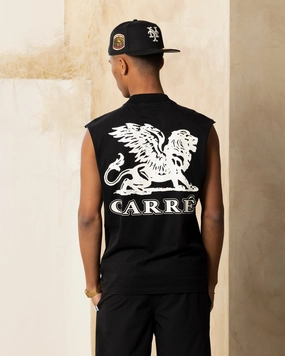 Carre  Formula Muscle T-Shirt Washed Black Subtle Details Ultra Soft Blend