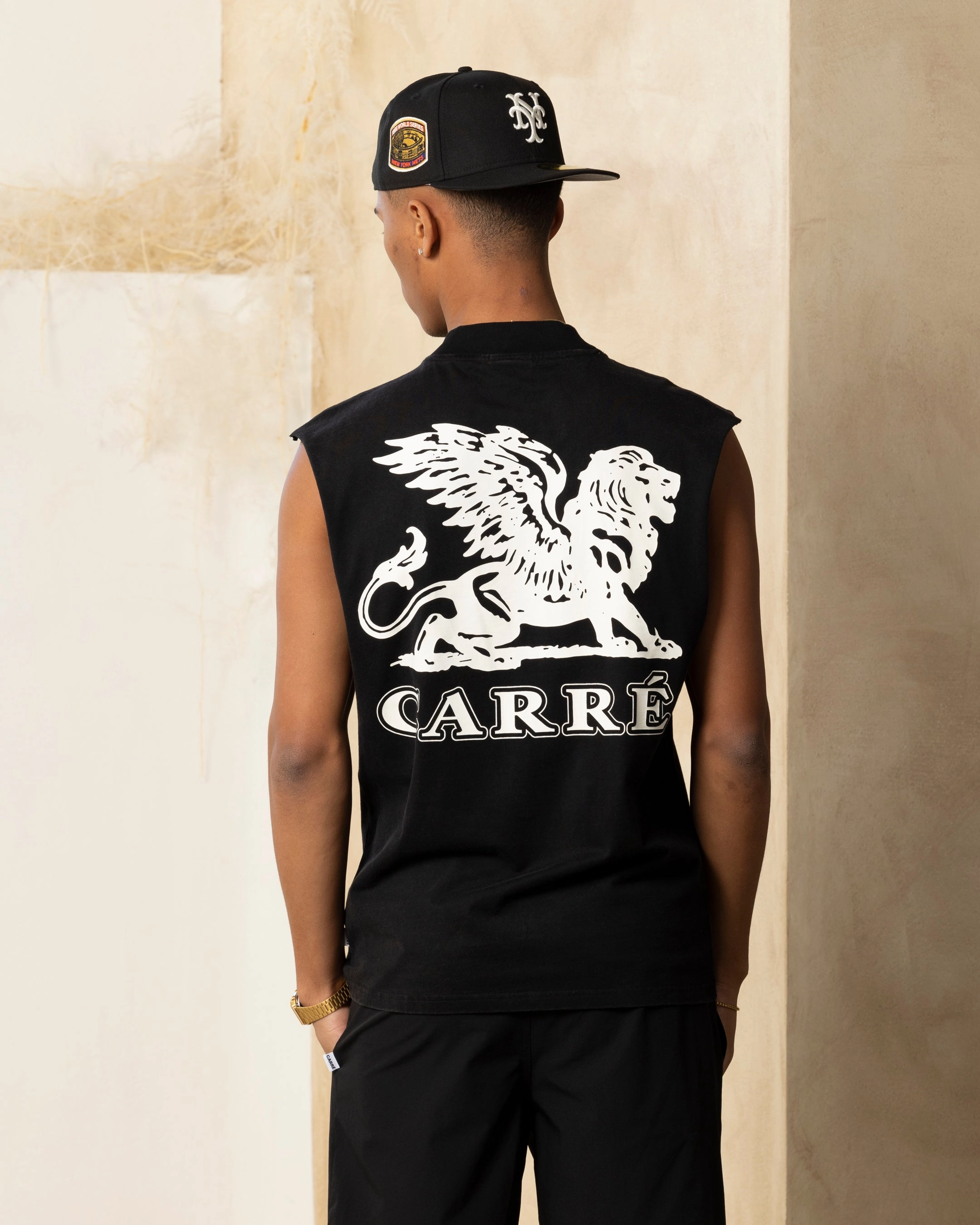 Carre  Formula Muscle T-Shirt Washed Black Subtle Details Ultra Soft Blend