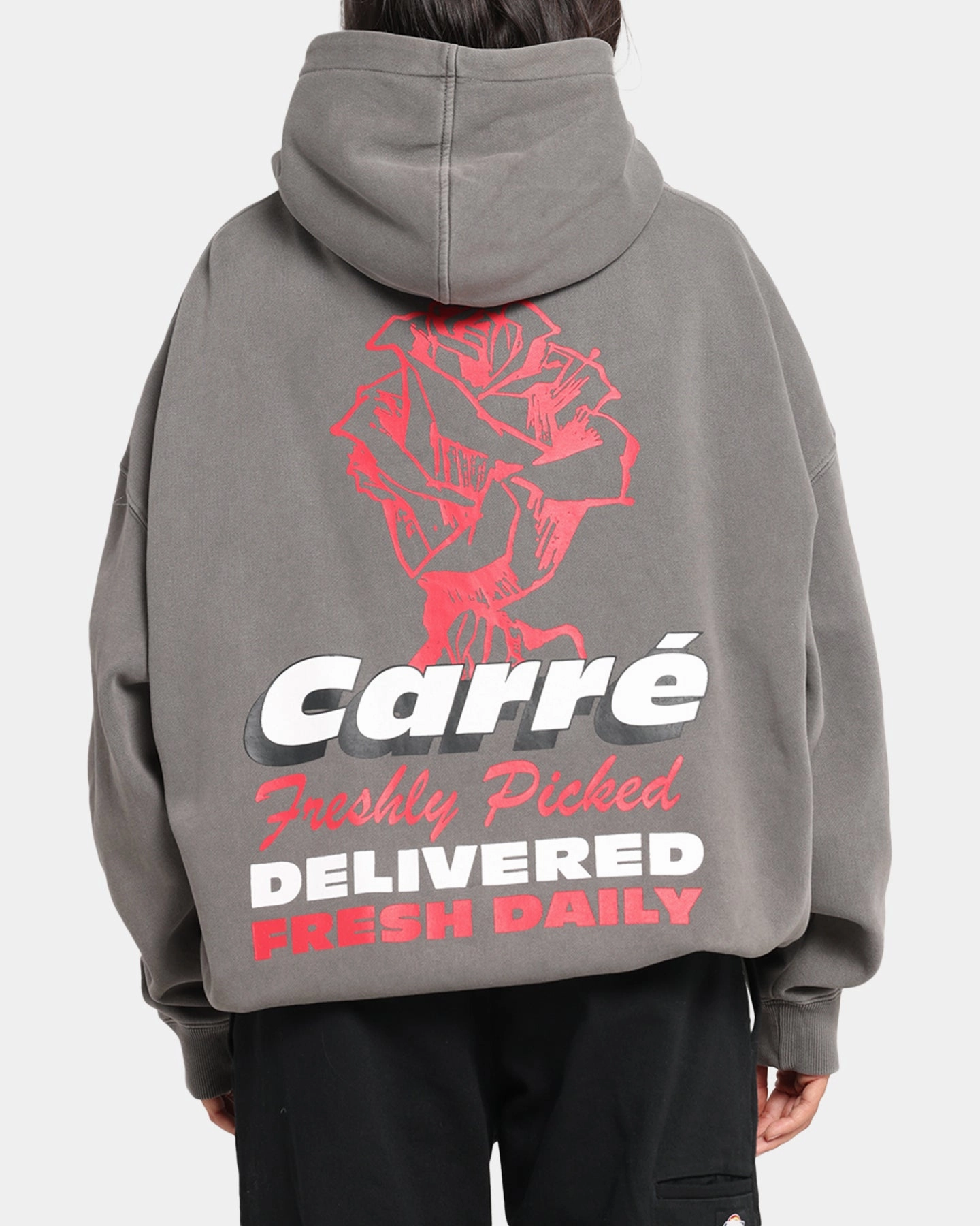 concert Carre Freshly Picked Hoodie Washed Charcoal