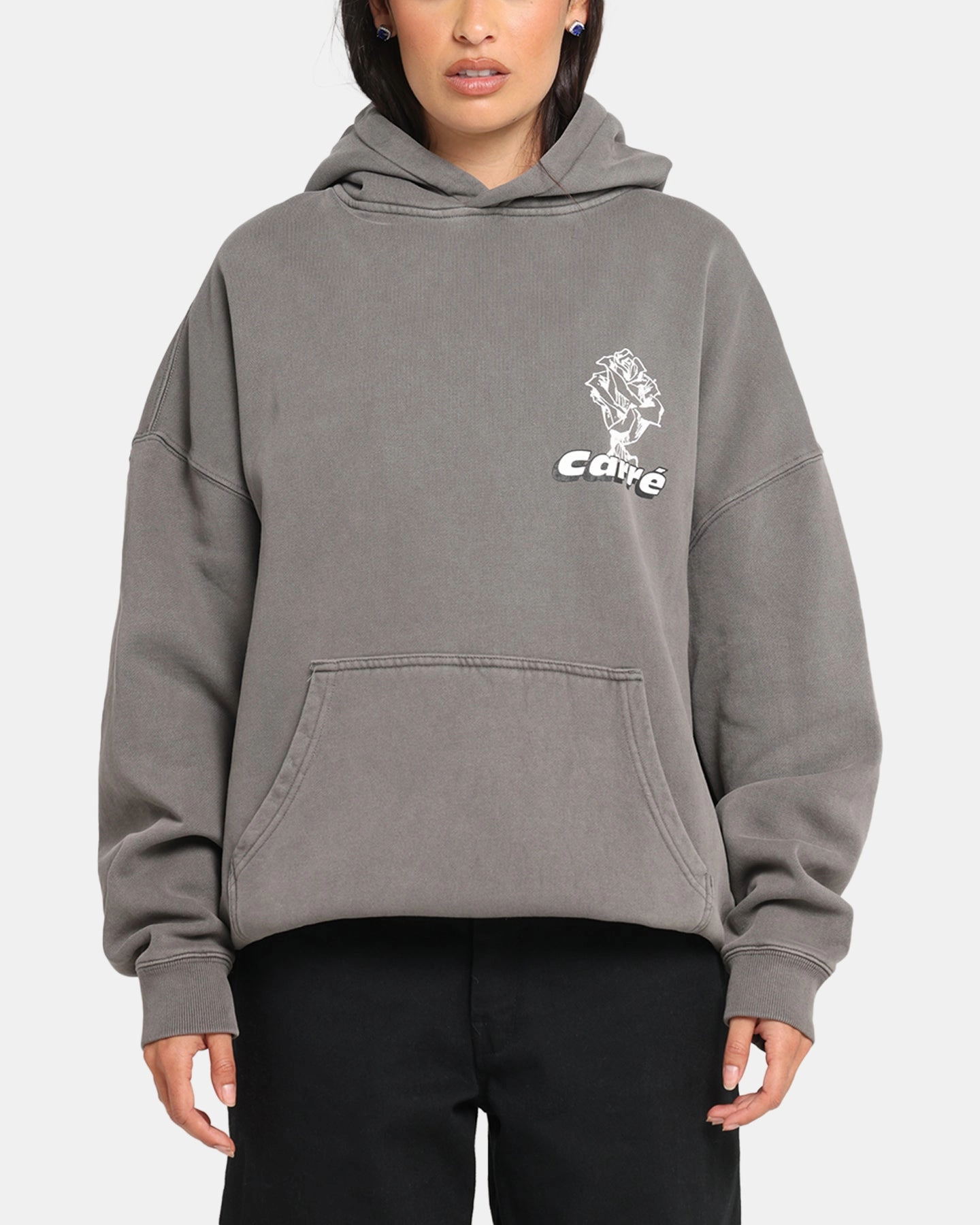 chefs Carre Freshly Picked Hoodie Washed Charcoal