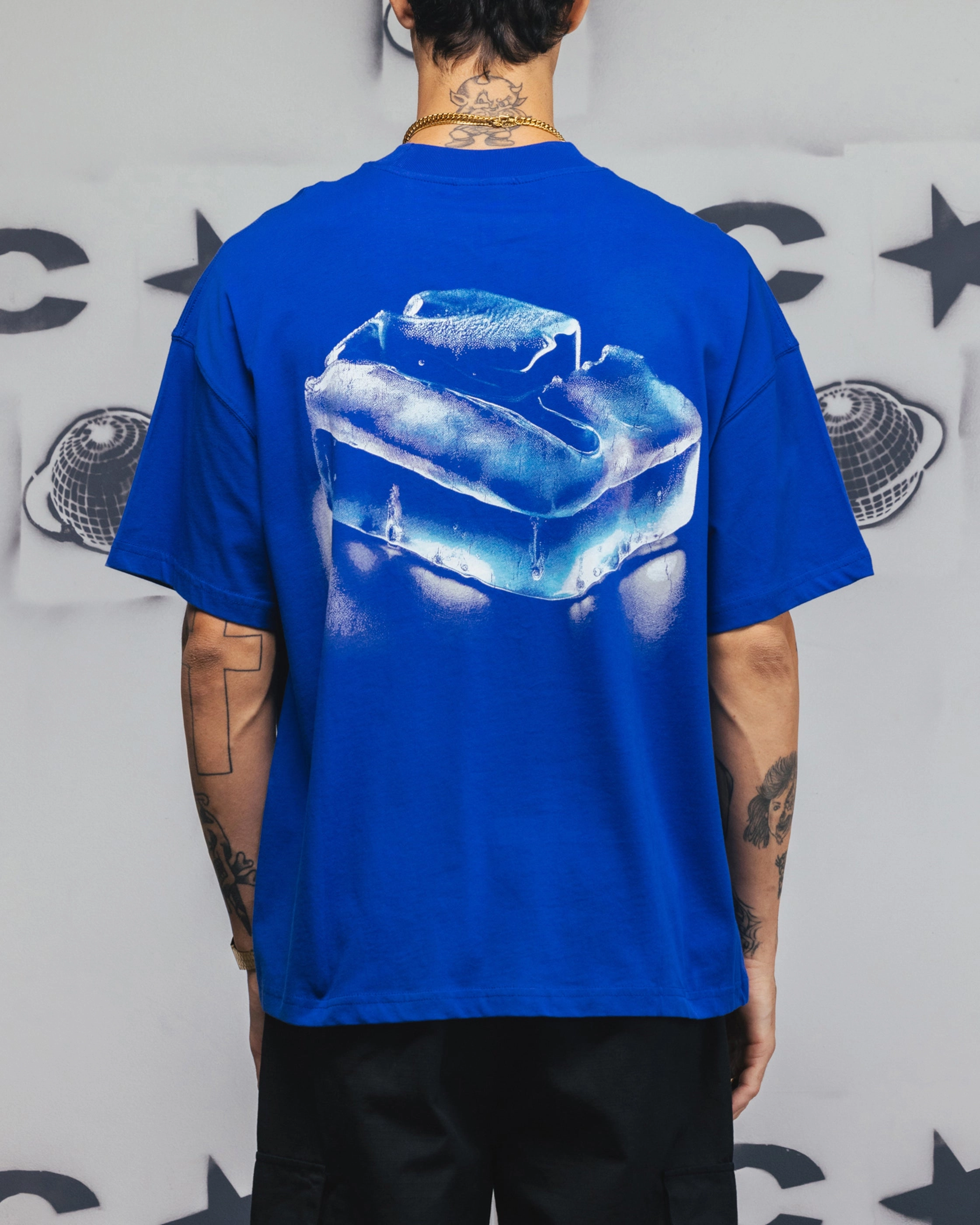 Comfy Fit Layer Weekend Smart Look Carre Frosted T-Shirt Royal