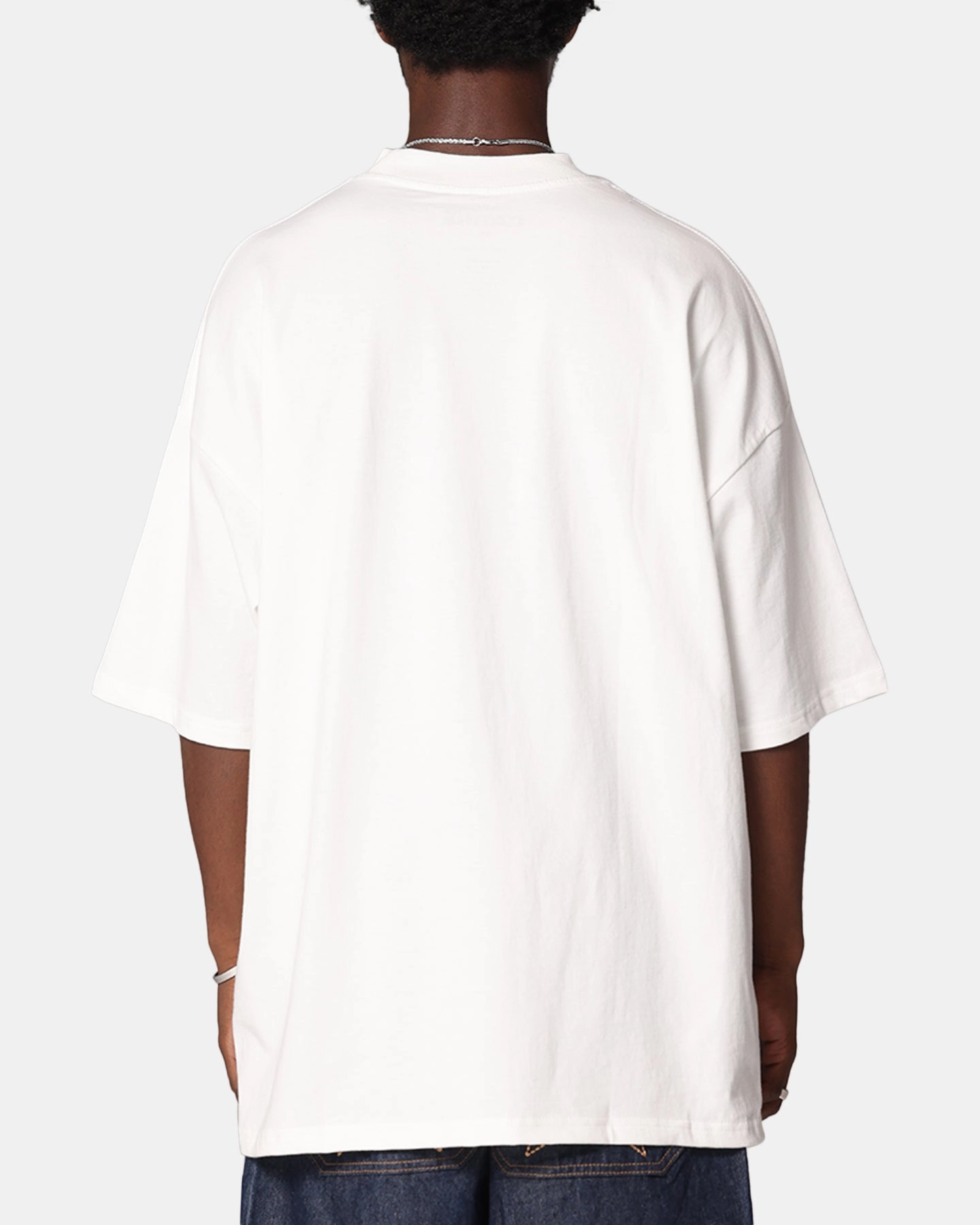 Carre Game Over Mock Neck T-Shirt Off White All-Season Comfort