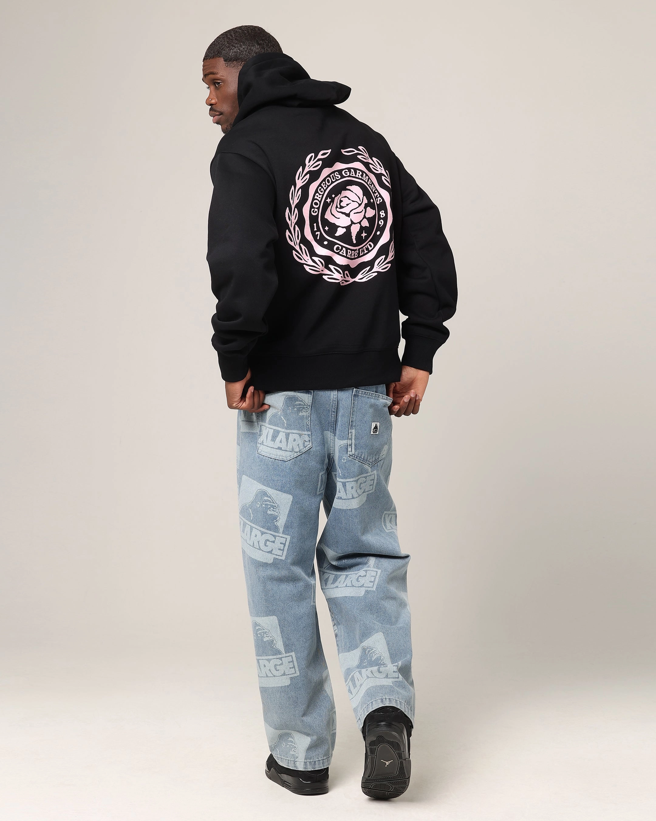 Fast Wear Carre Gorgeous Hoodie Black