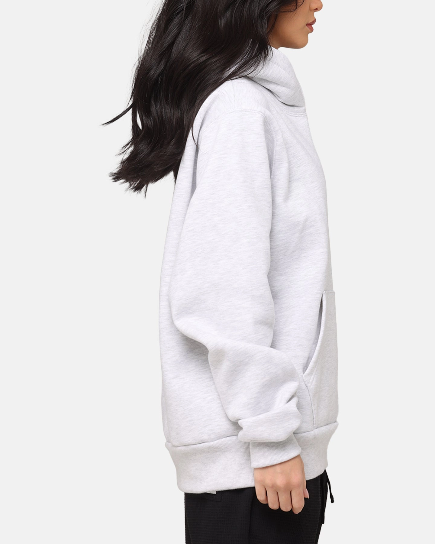 Carre Graffiti Hoodie Grey Marle Articulated Sleeve Cut YKK Zipper