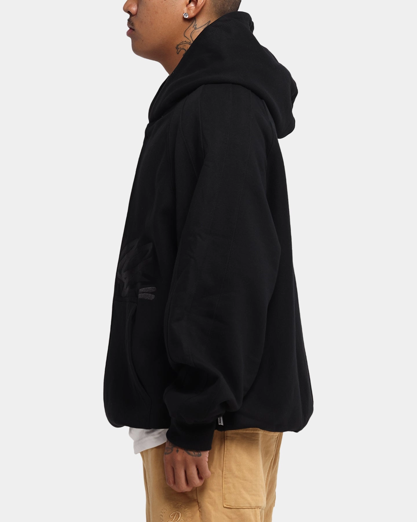 Carre Grit Hoodie Black LowProfileLogo