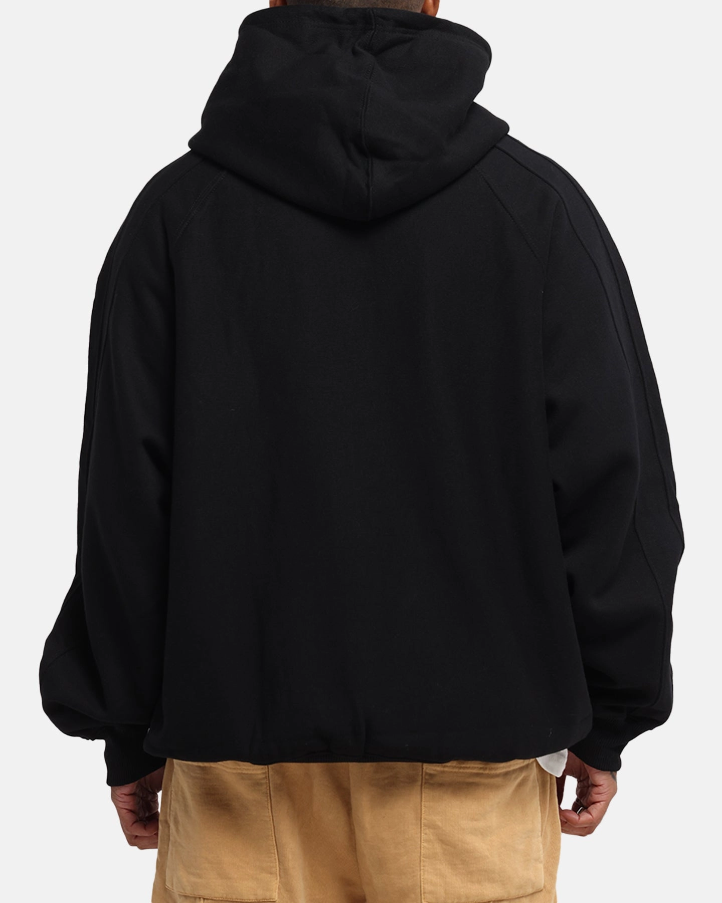 MultiPocket Design Carre Grit Hoodie Black