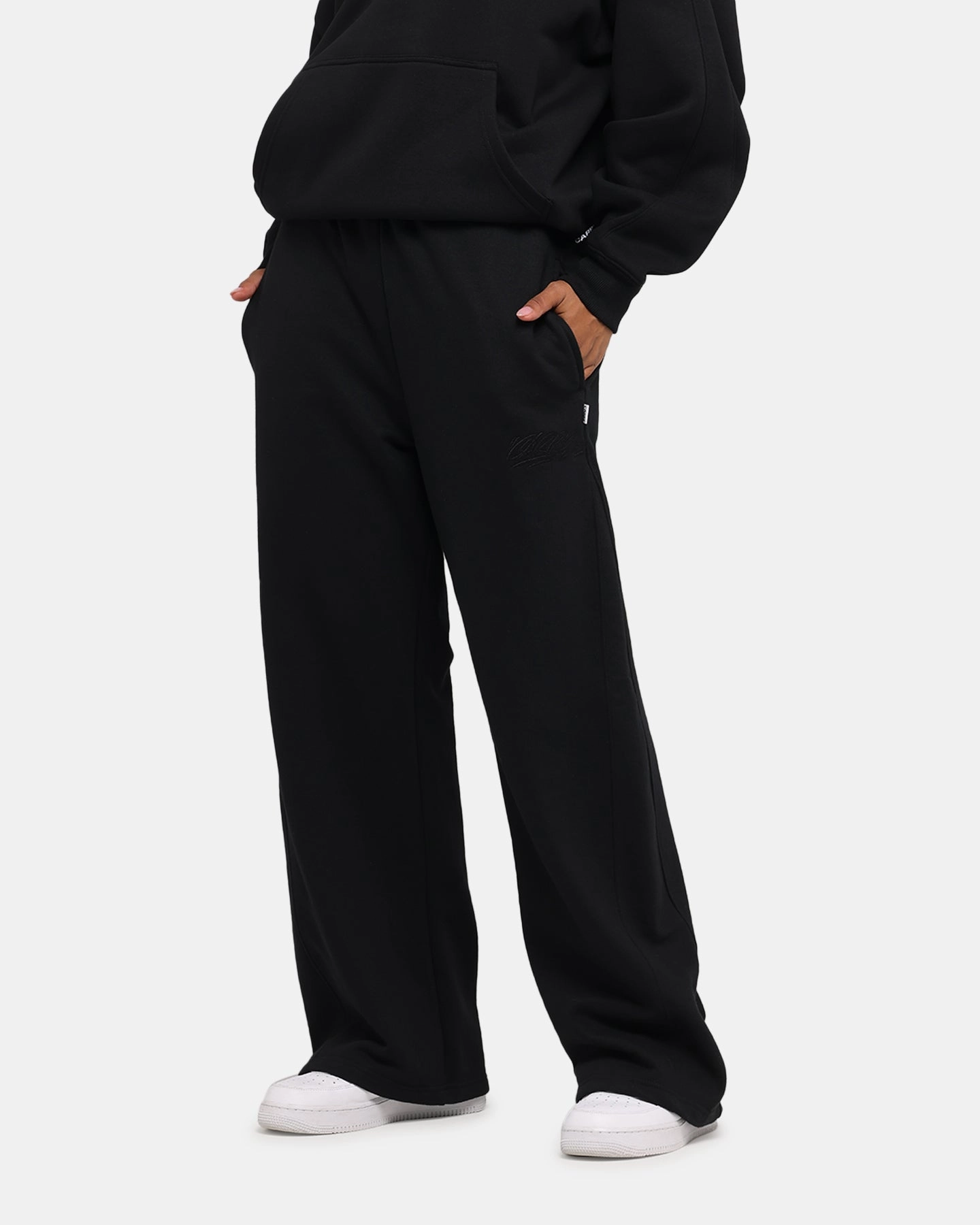 Office Wear Carre Grit Trackpants Black