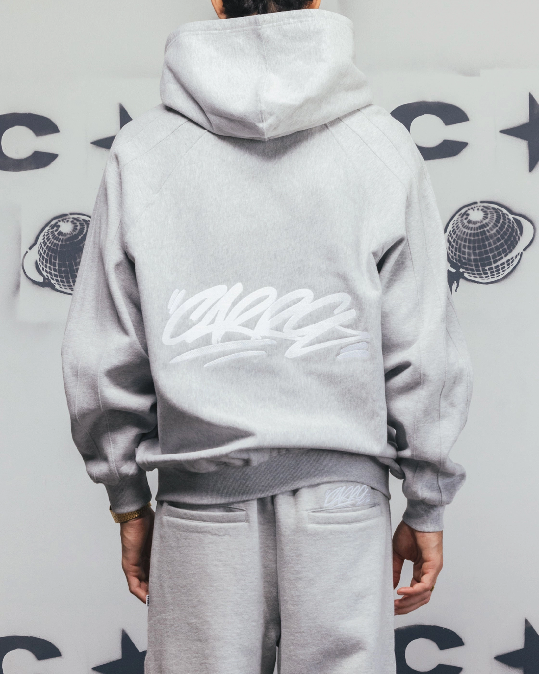 Carre Grit Zip Hoodie Grey Marle after sales service