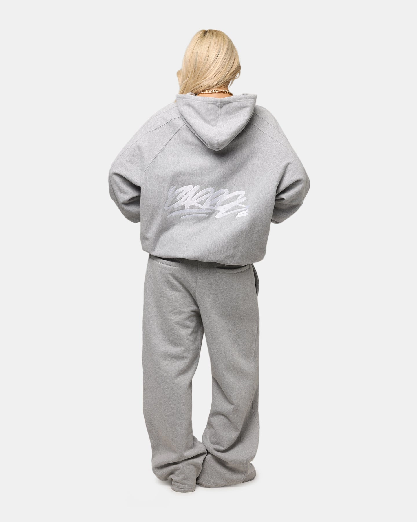 Eyeshadow snag resistant Carre Grit Zip Hoodie Grey Marle