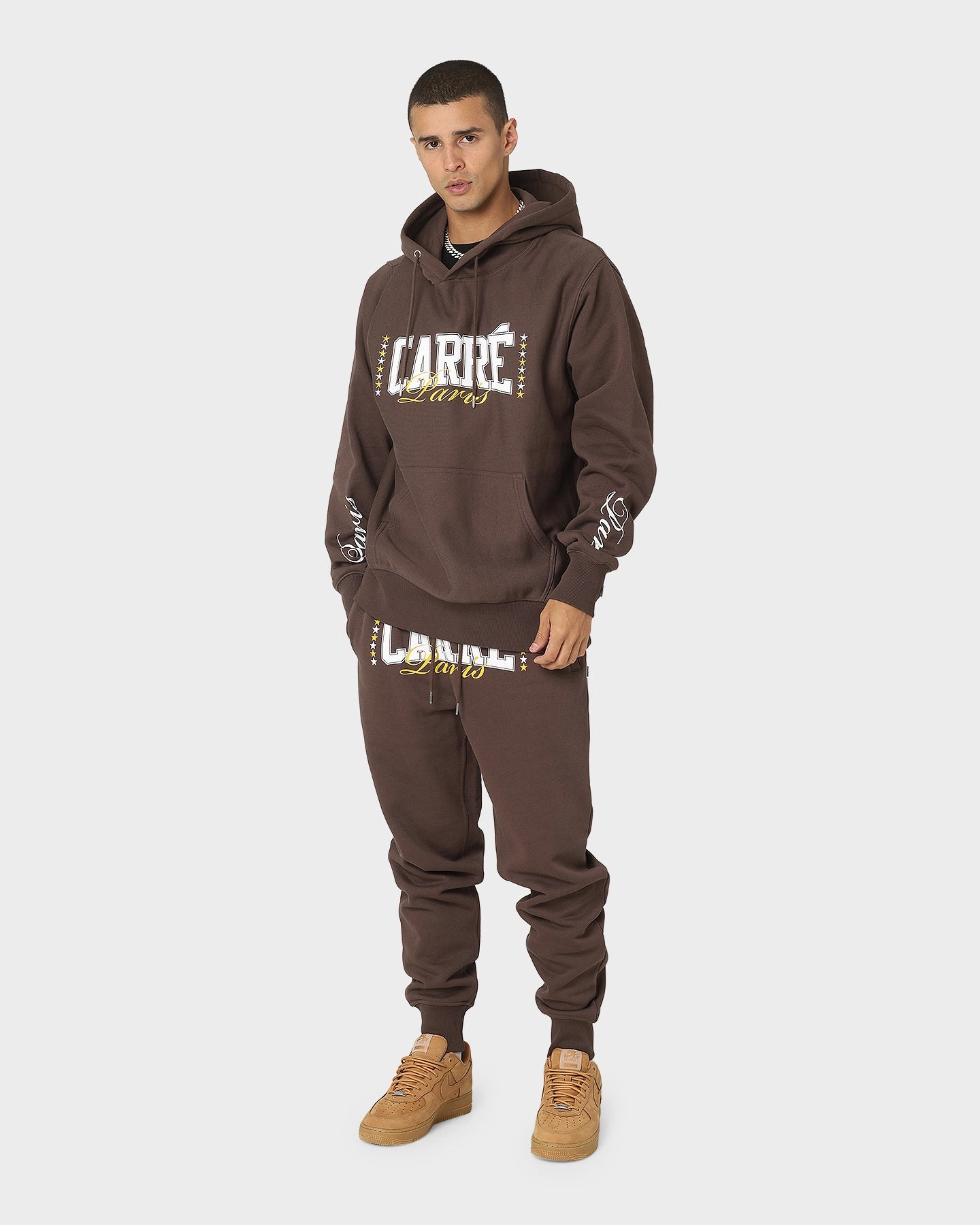 Carre Heavyweight CLS Hoodie Dark Brown Forest