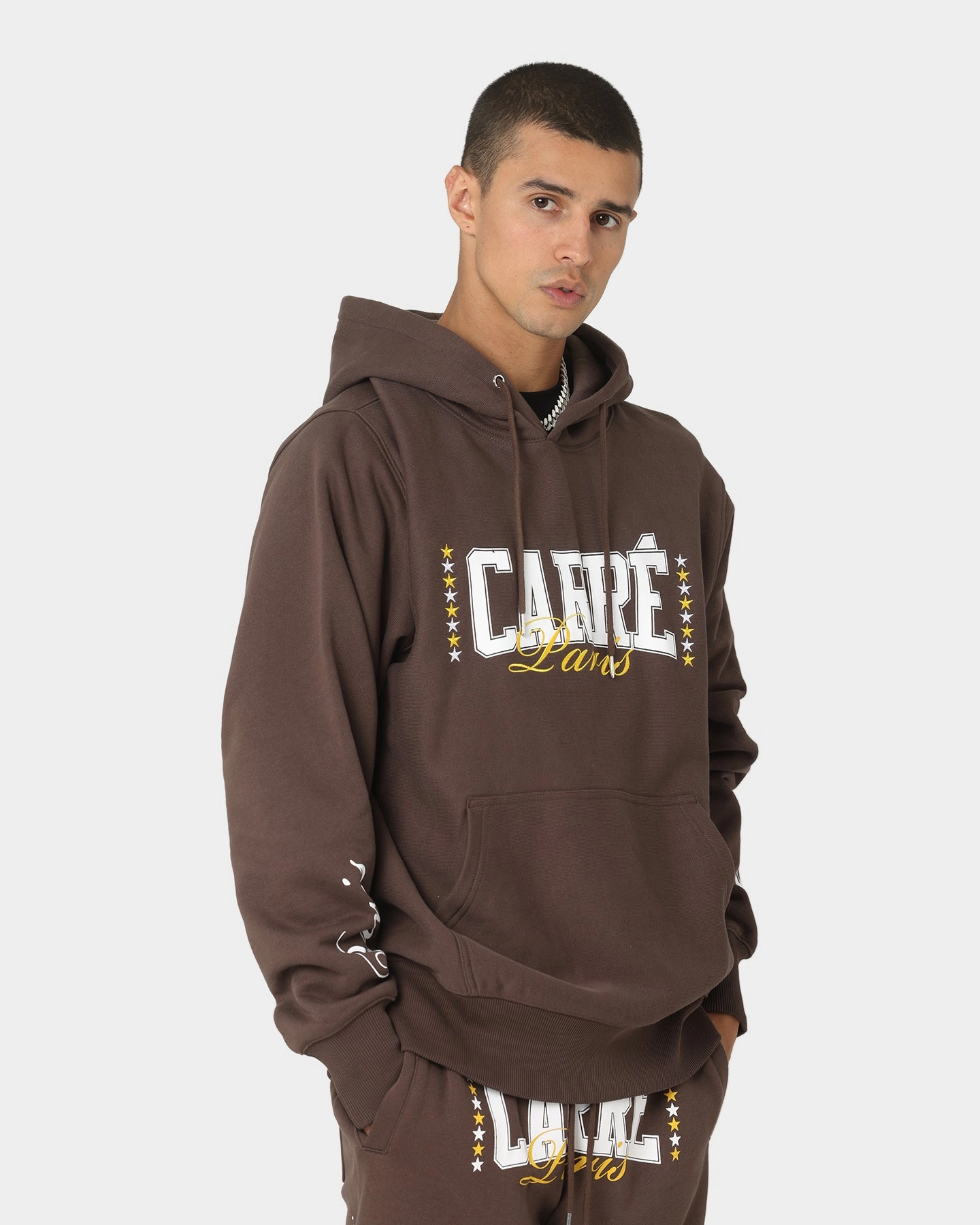 Carre Heavyweight CLS Hoodie Dark Brown Rugged Layering