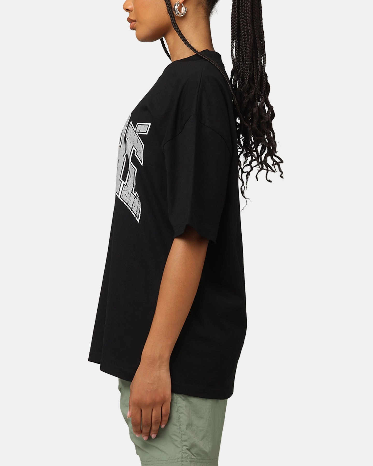 Carre Institute T-Shirt Black Layering Comfort Layered Hem Design