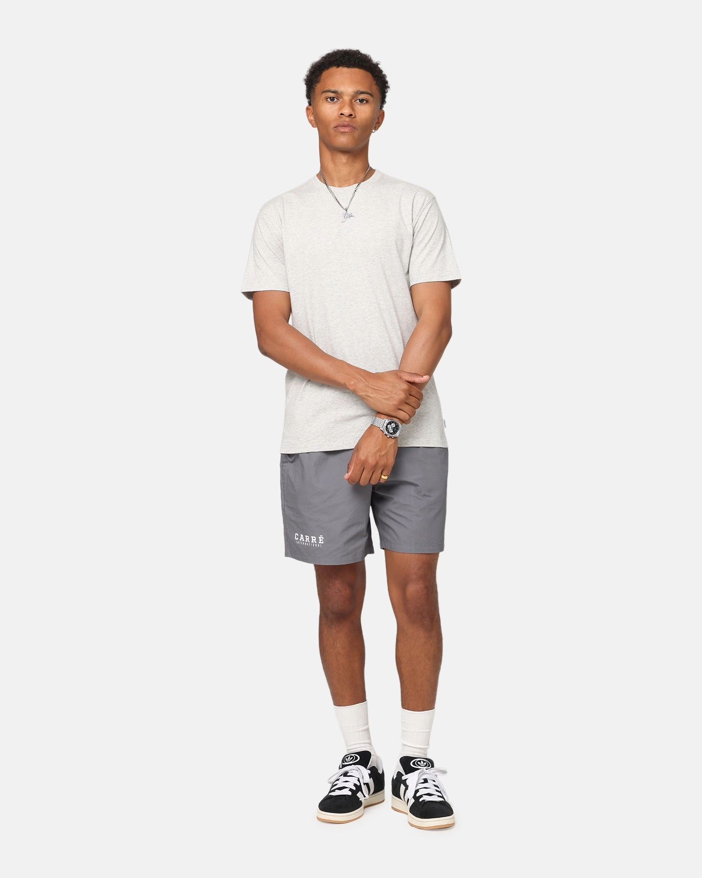 Carre International Beach Shorts Charcoal Fashion Accessory