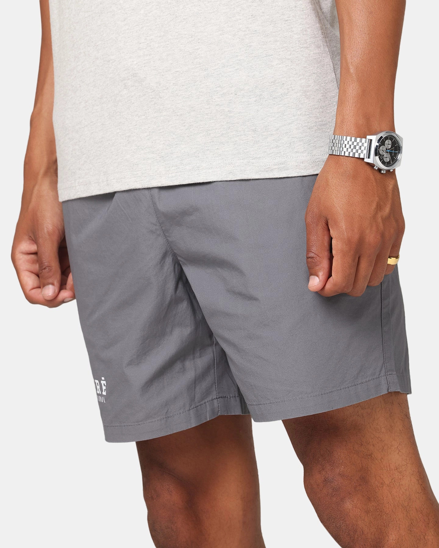 Carre International Beach Shorts Charcoal Durable Hemming Preppy Style