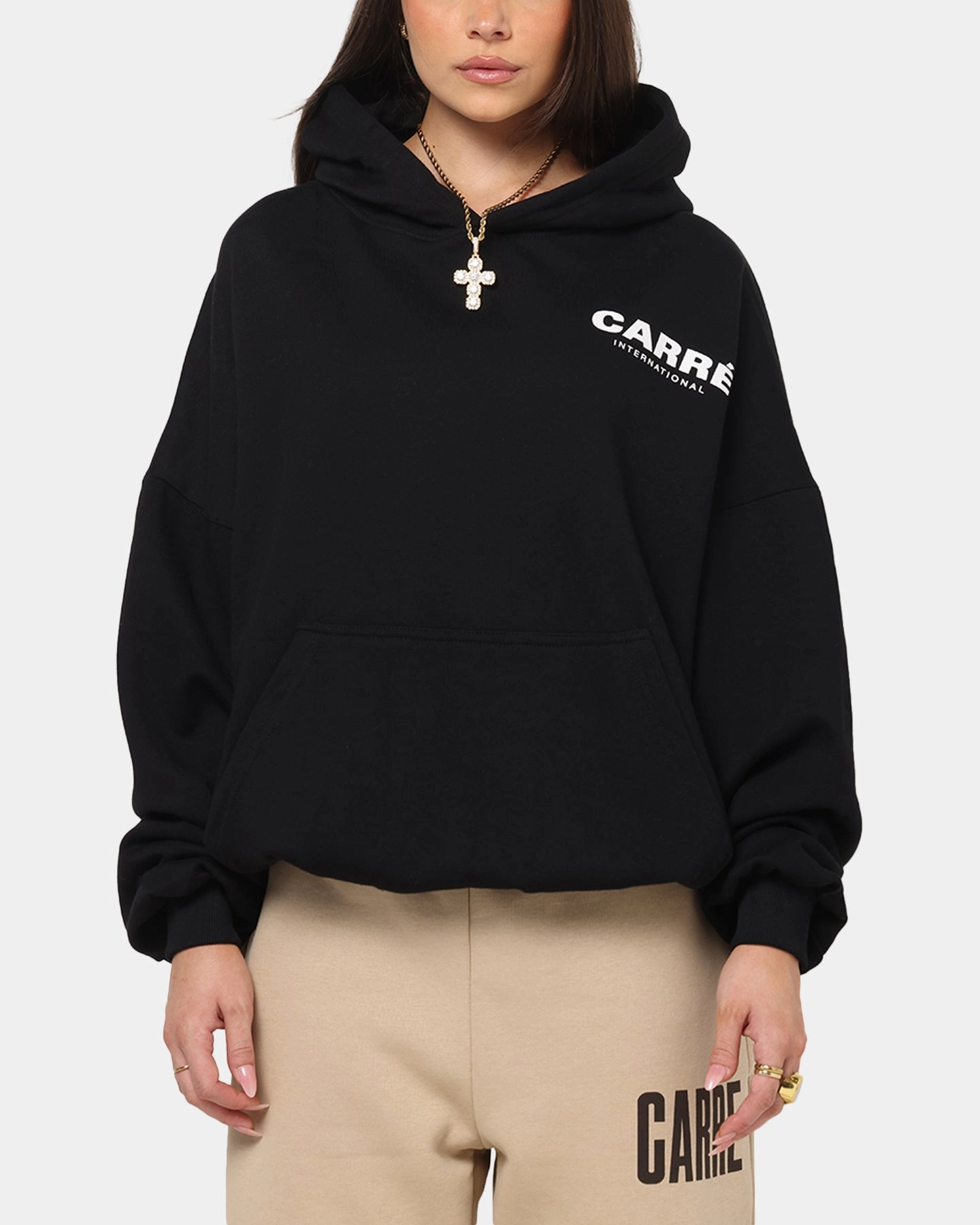 Construct ski holiday Carre International Hoodie Black