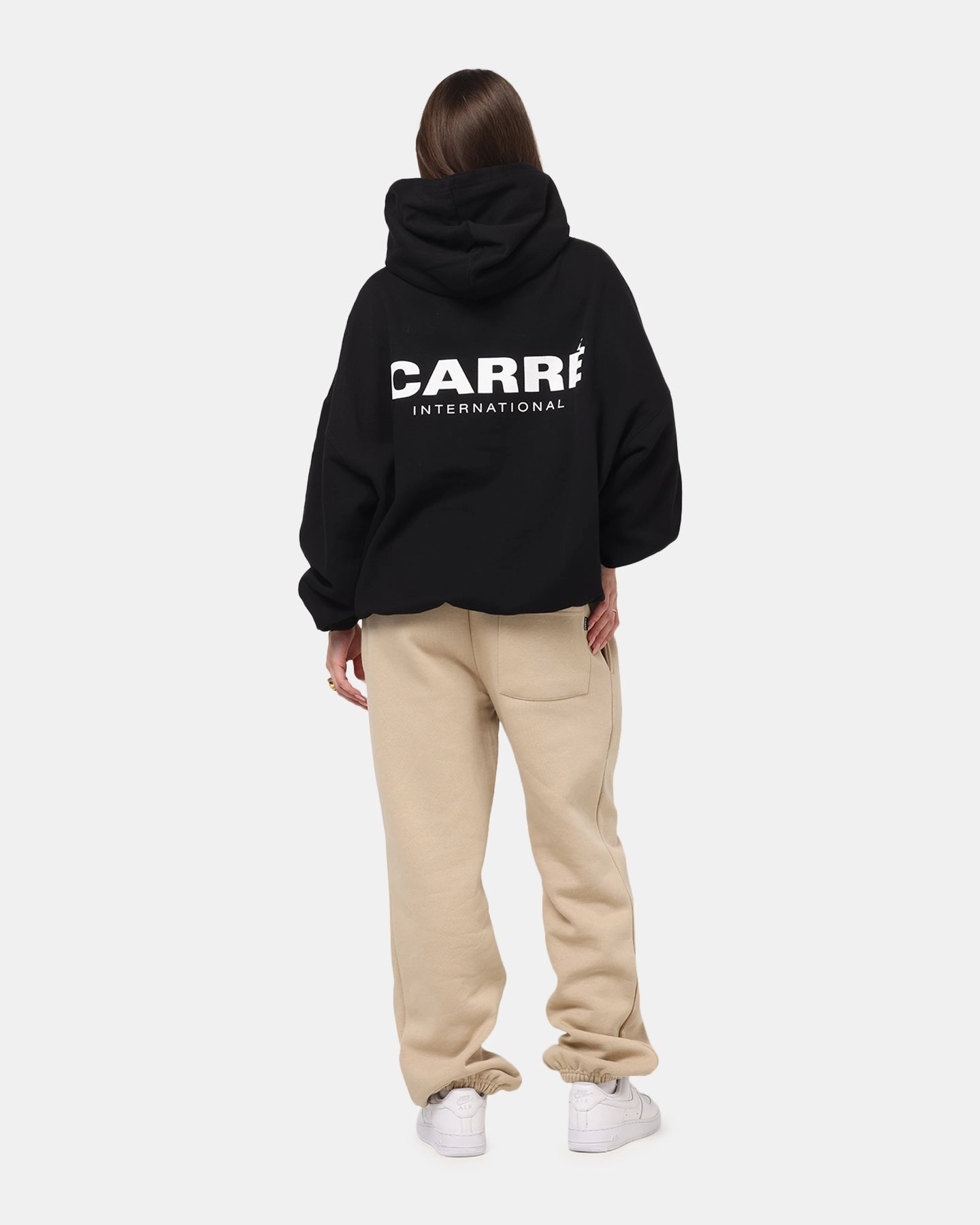 Soft inner layer Carre International Hoodie Black