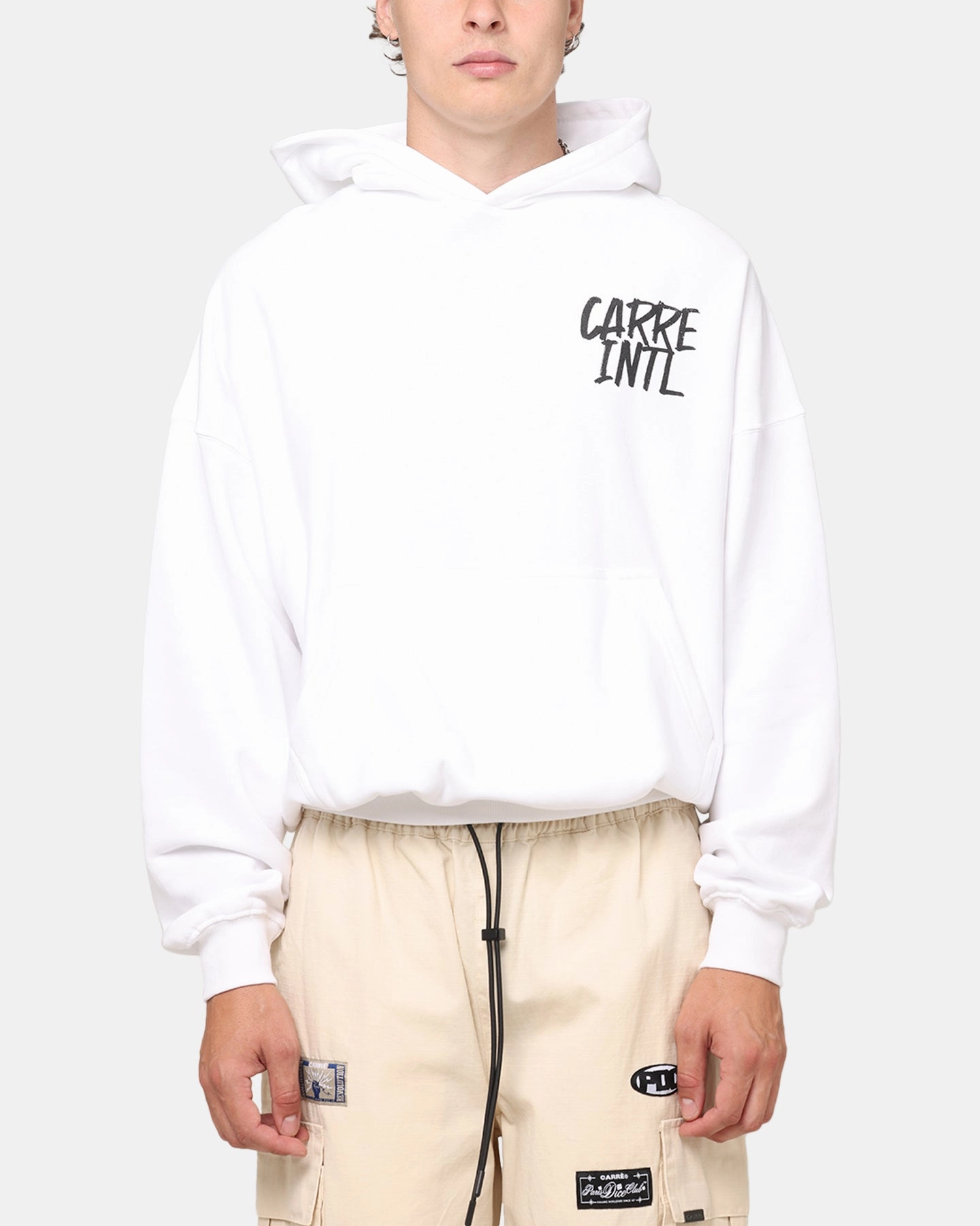 Carre International Hoodie White difficult to install integrated design