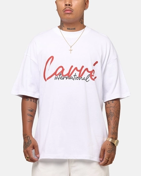 Carre International Script T-Shirt White homecoming